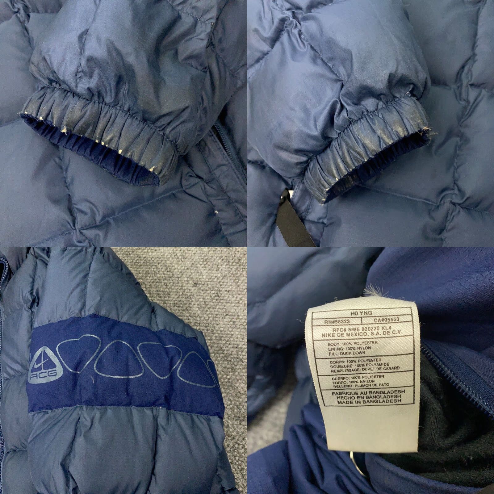 Nike VINTAGE Nike ACG Drill Puffer Jacket Mens XL Blue Down Reversible Y2K 2000s Size US XL / EU 56 / 4 - 8 Thumbnail