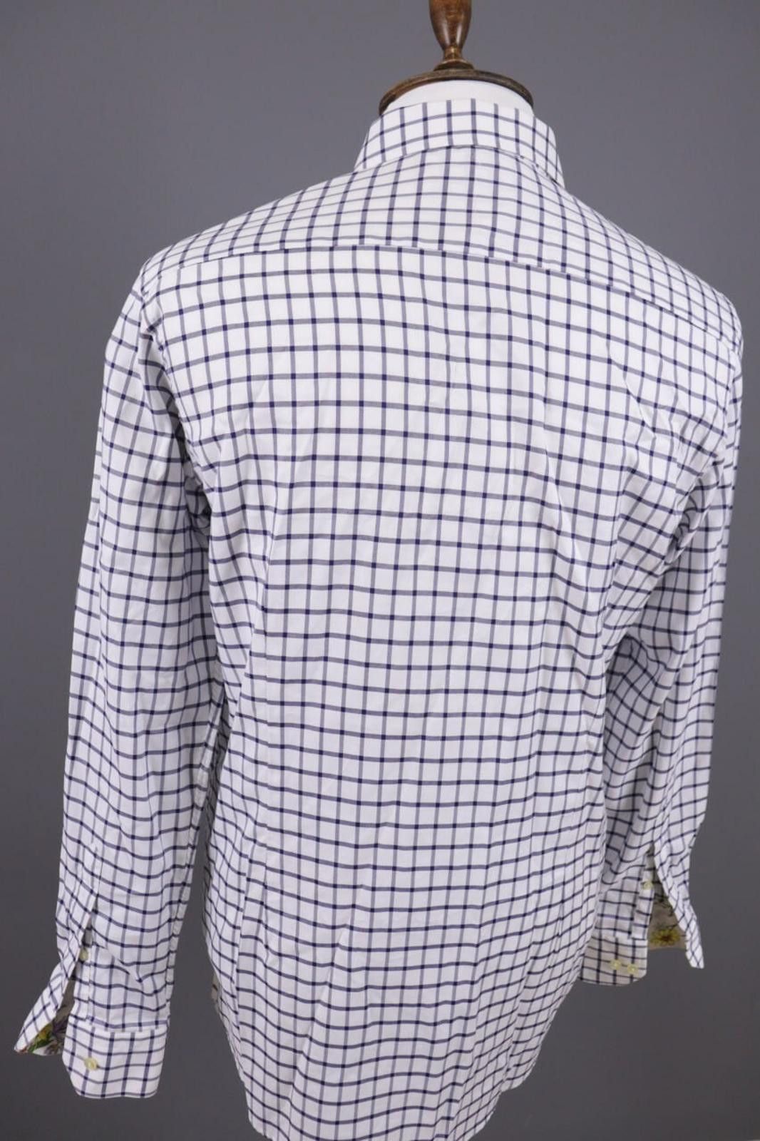 Eton Eton Contemporary Fit White Check Shirt Size 42 / 16 Size US M / EU 48-50 / 2 - 10 Thumbnail