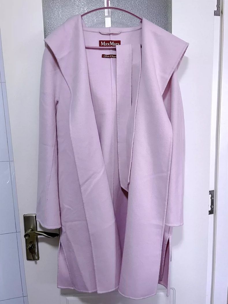 Max Mara Studio Pink Wool Coat