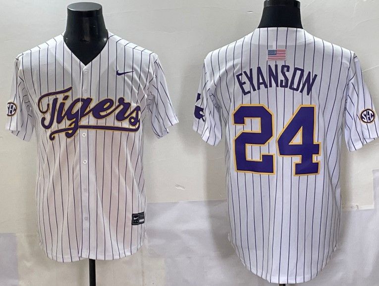 Other Tigers 24 Eyanson White Baseball Vapor Limited Jersey Size US M / EU 48-50 / 2 - 1 Thumbnail