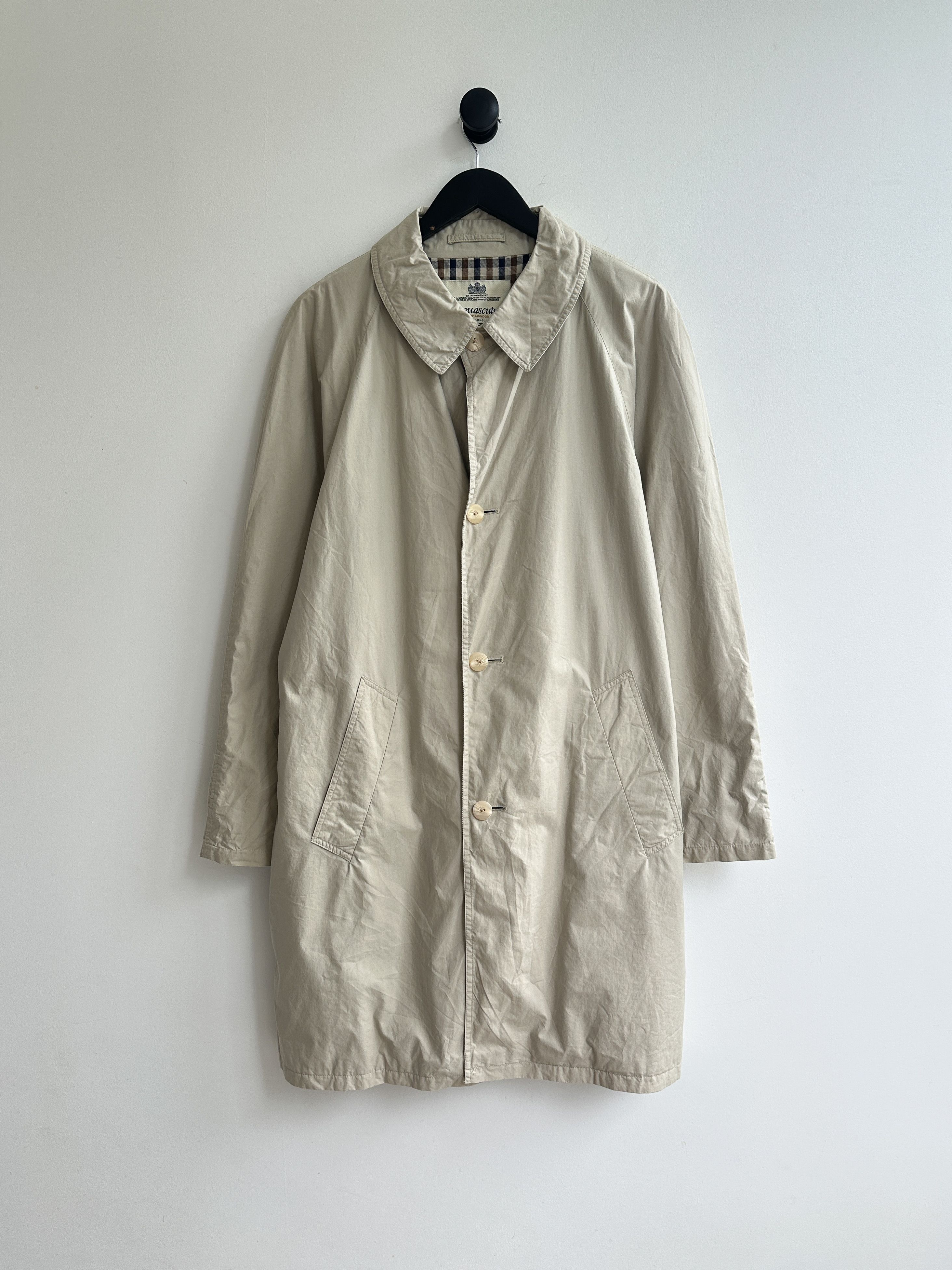 Aquascutum Vintage Aquascutum Trench Coat Jacket Size US L / EU 52-54 / 3 - 1 Thumbnail