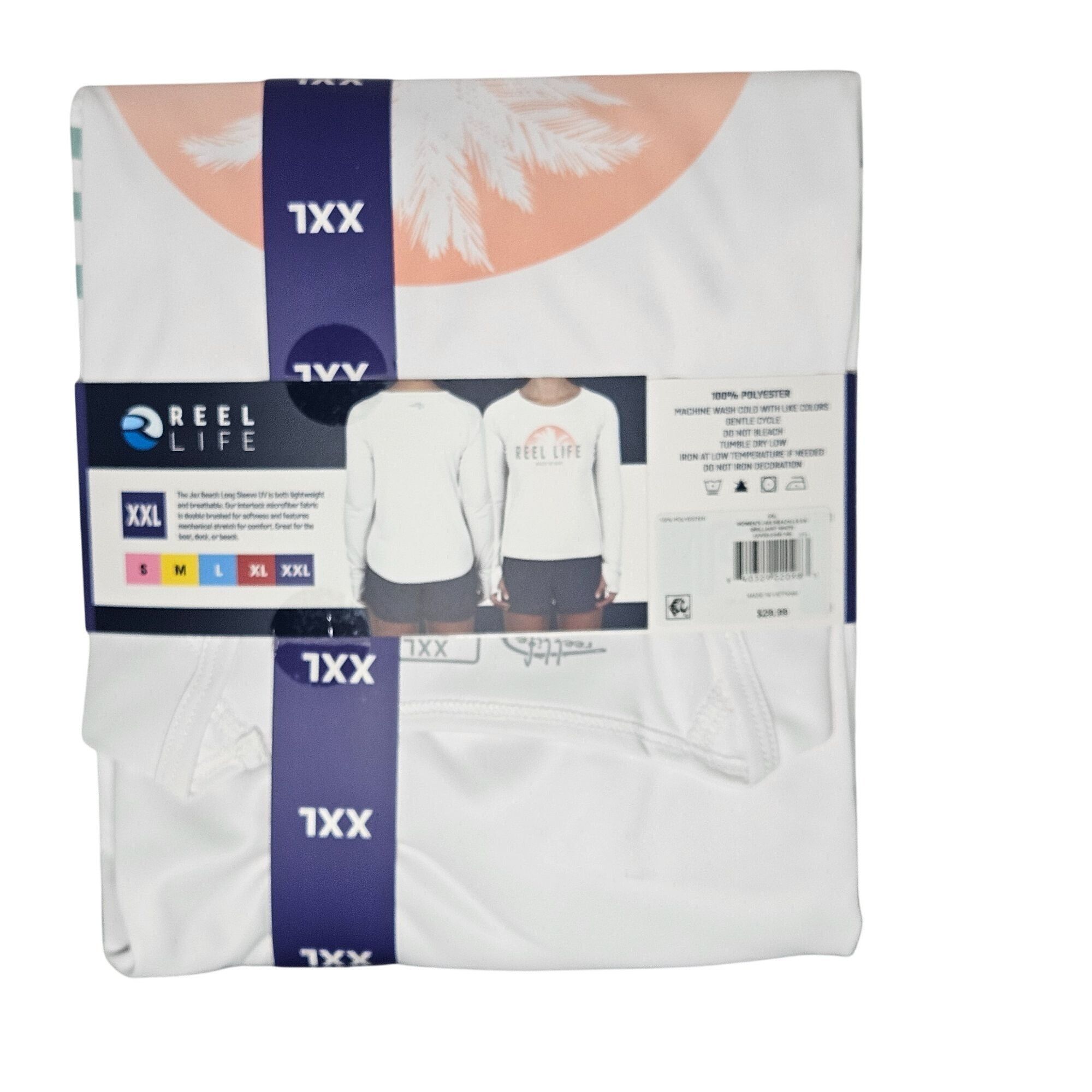 Other Reel Life NWT Women’s Jax Beach UV Long Sleeve White Top XXL Size XXL / US 16-18 / IT 52-54 - 6 Thumbnail