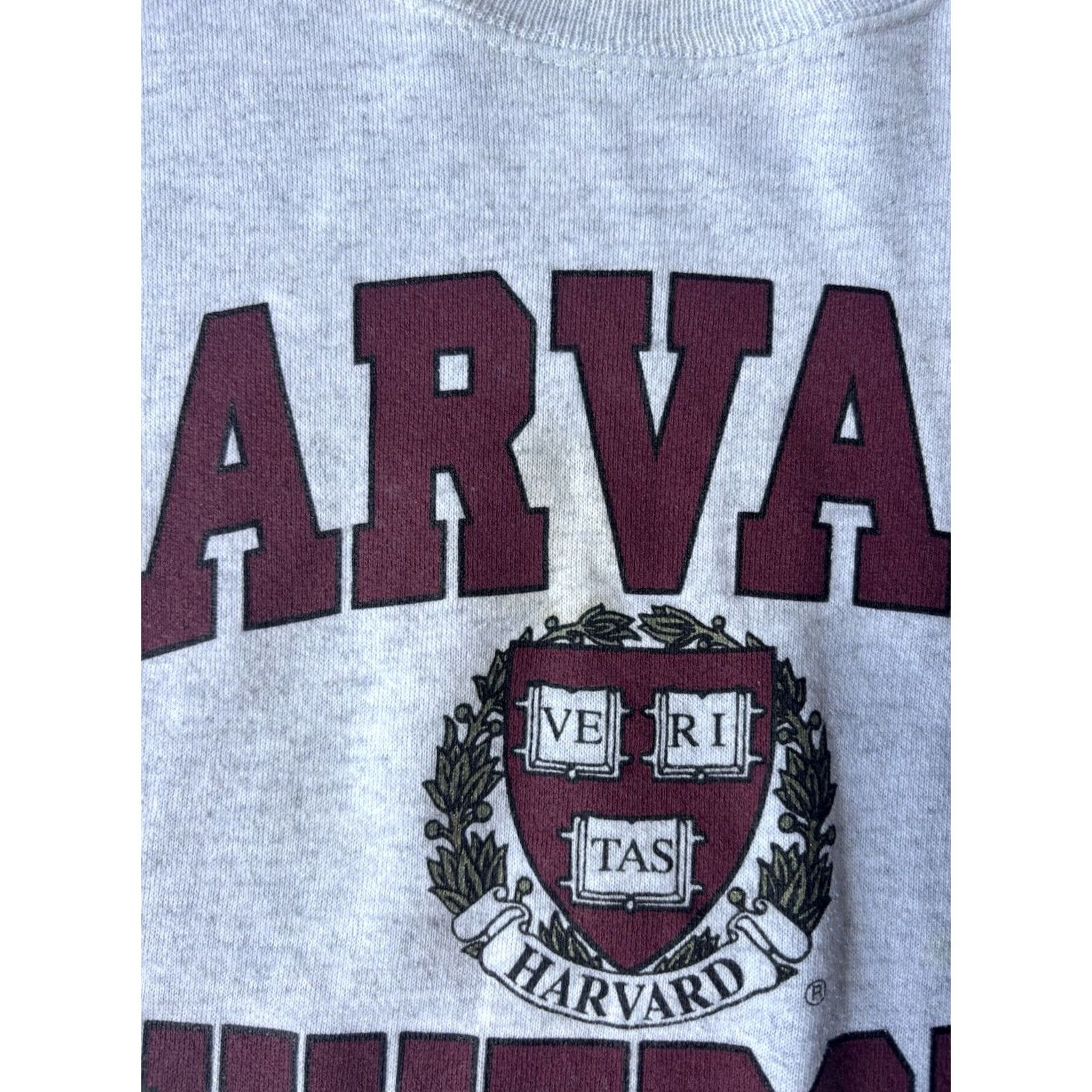 Lee VINTAGE Lee Harvard University Crewneck Sweatshirt XL Gray Men Crew Neck Pullover Twill Cotton Blend Logo Sports University Size US XL / EU 56 / 4 - 6 Thumbnail