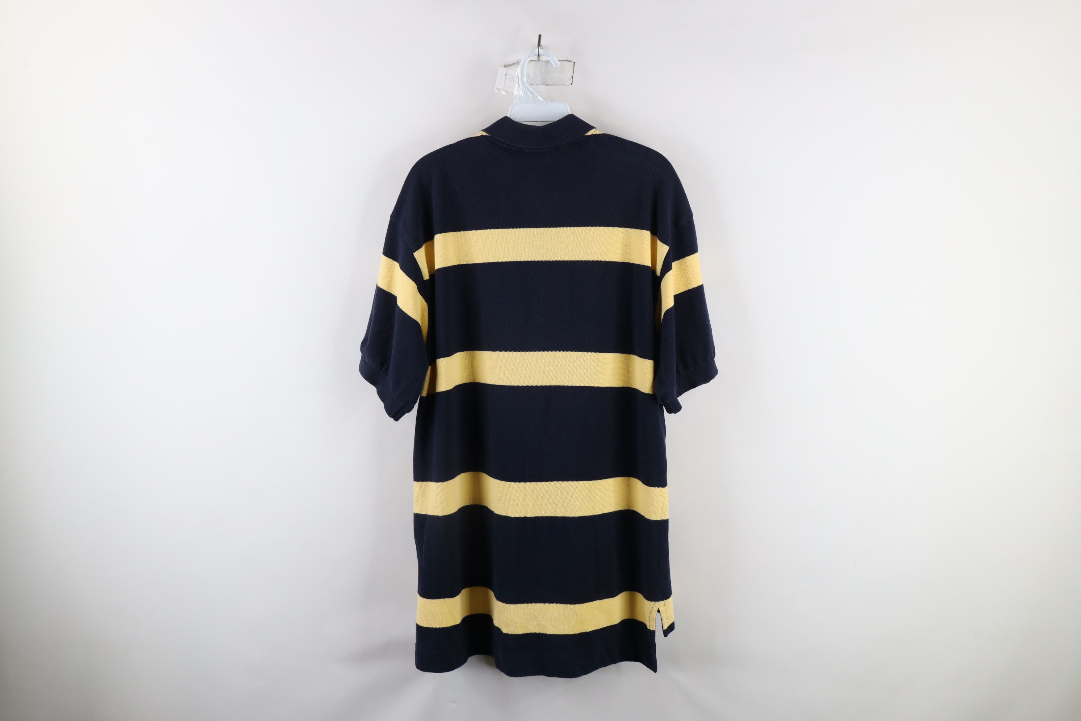 Nautica × Vintage Vintage 90s Nautica Spell Out Striped Sailing Polo Shirt Size US M / EU 48-50 / 2 - 7 Thumbnail