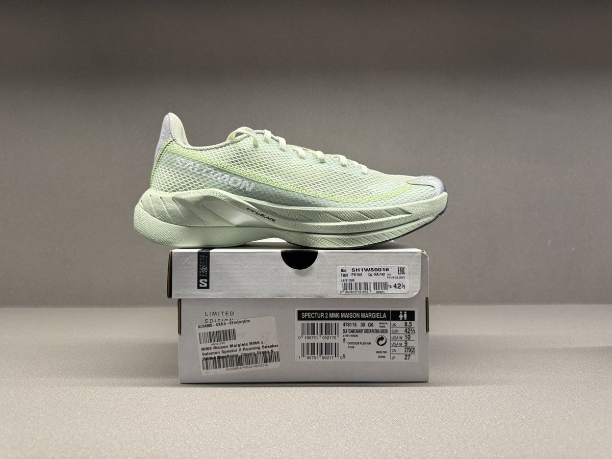Maison Margiela × Salomon Salomon Spectur 2 MM6 Maison Margiela Seafoam Green Size US 9 / EU 42 - 3 Thumbnail