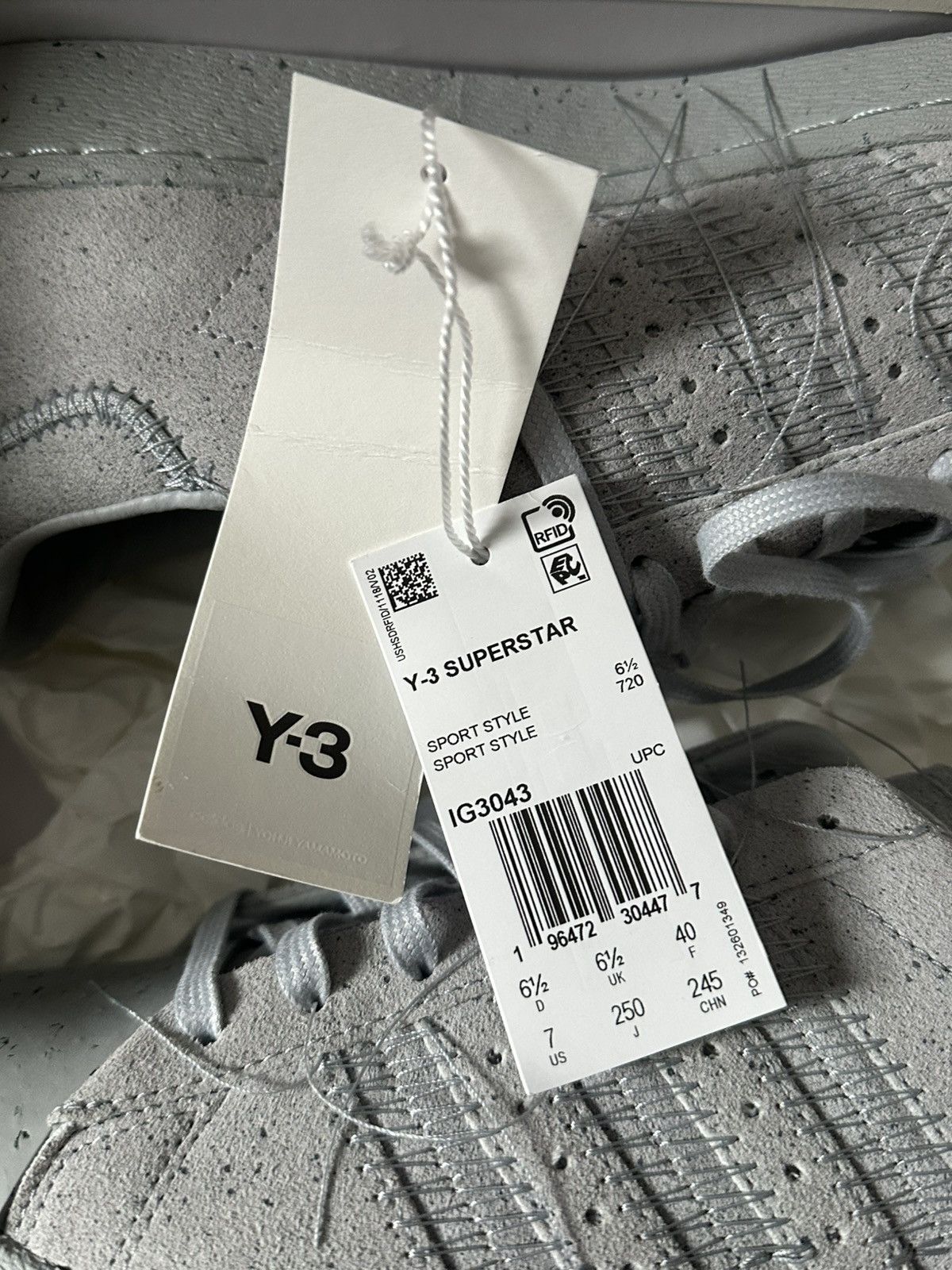 Y-3 adidas Y-3 Superstar Clear Onix Size US 7 / EU 40 - 5 Thumbnail