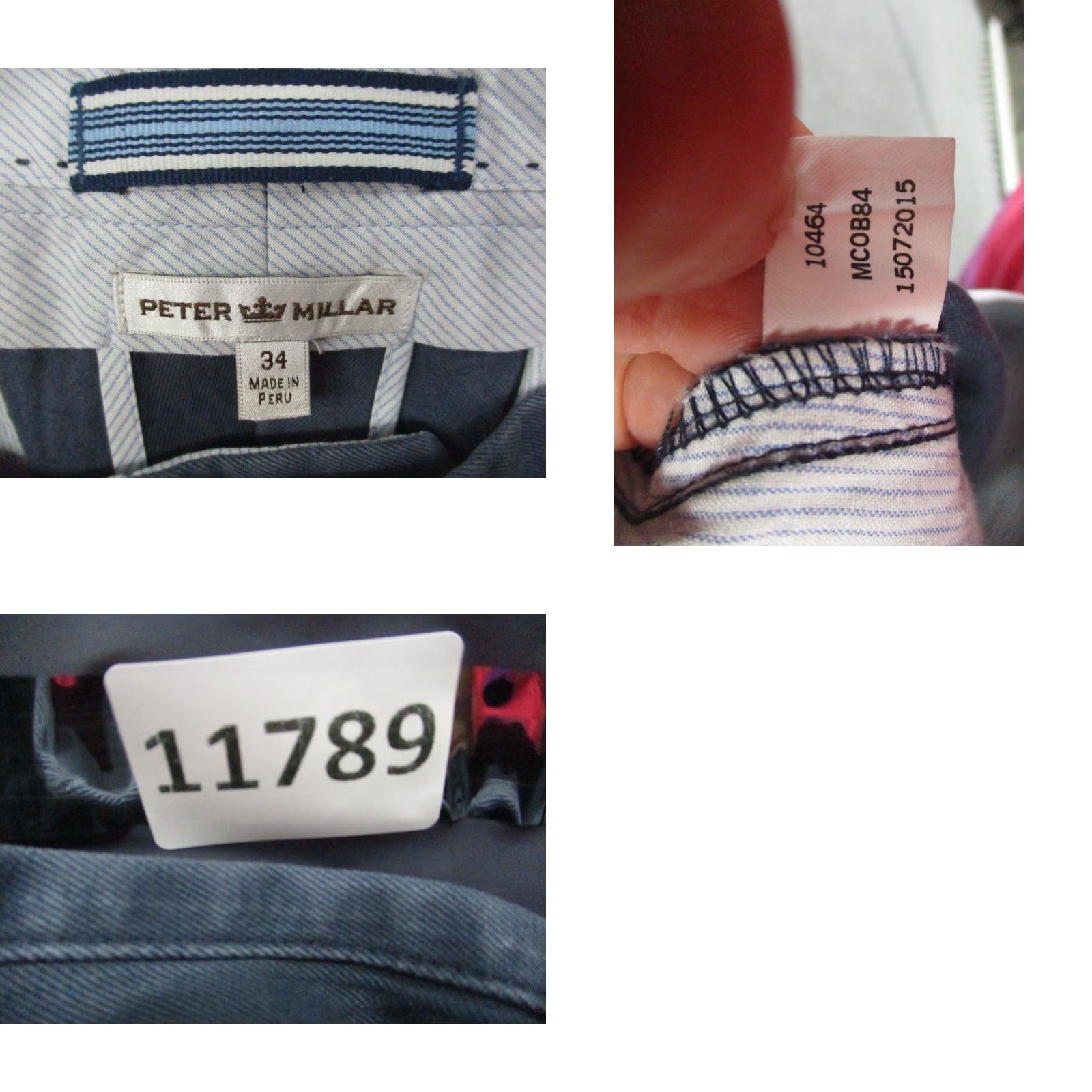 Peter Millar Peter Millar Raleigh Pants Washed 34 Navy Twill Flat Front Flat Front Navy 34 Mens Chino Pants Size US 34 / EU 50 - 8 Thumbnail