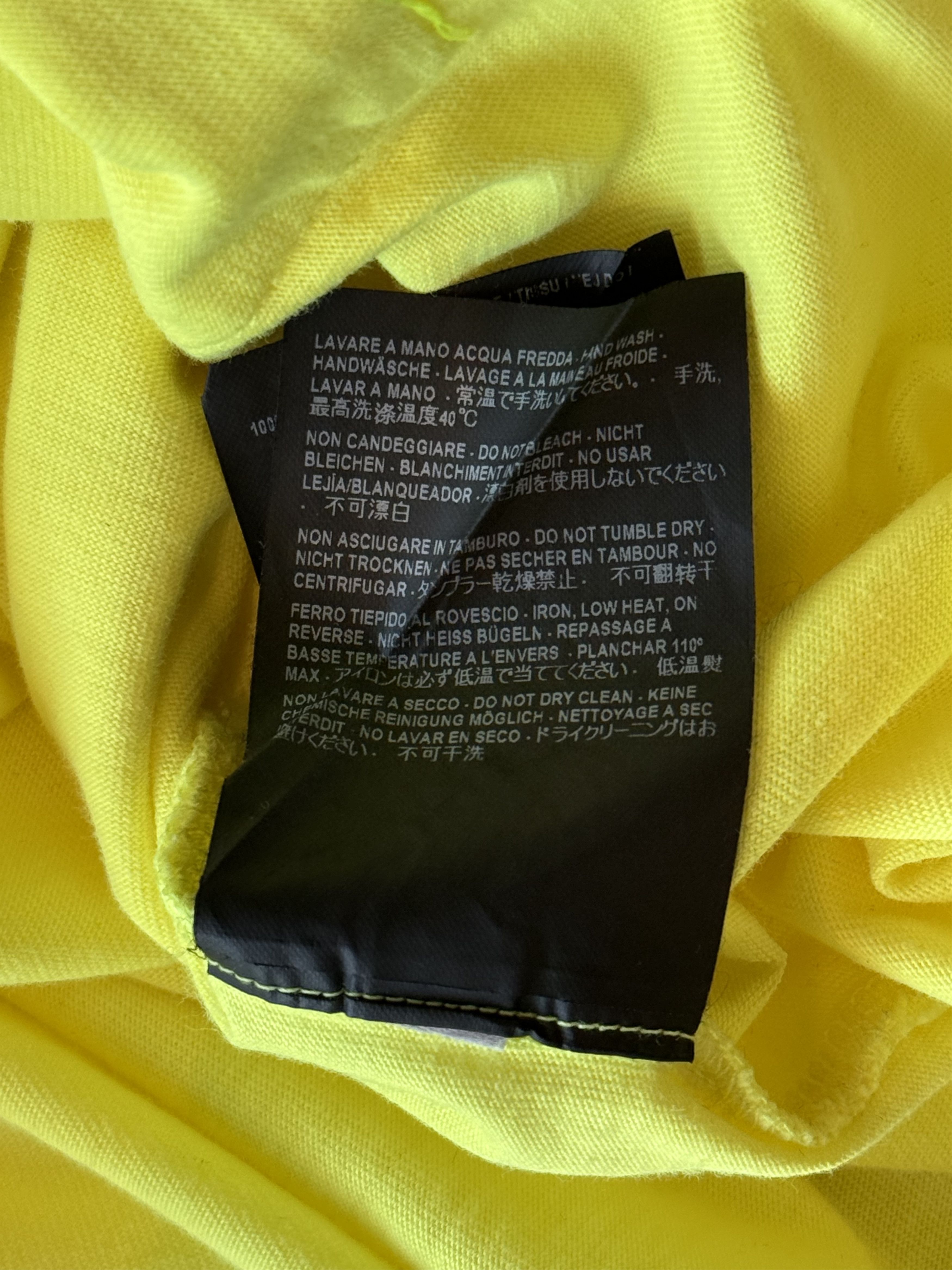 Balenciaga Balenciaga Yellow & Black Logo T-Shirt Size US XXL / EU 58 / 5 - 6 Thumbnail