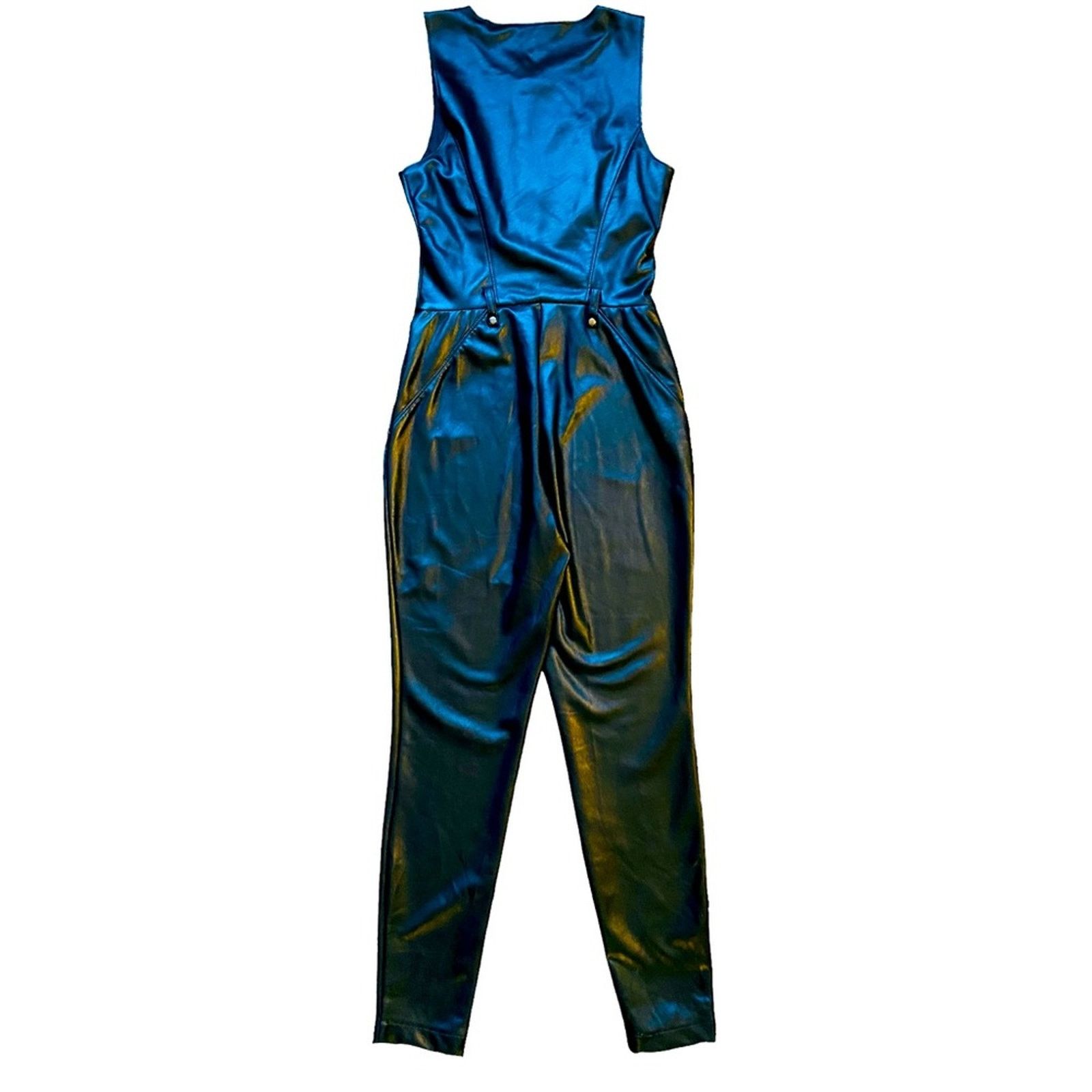 Guess GUESS FAUX LEATHER JUMPSUIT Size 26" / US 2 / IT 38 - 3 Thumbnail