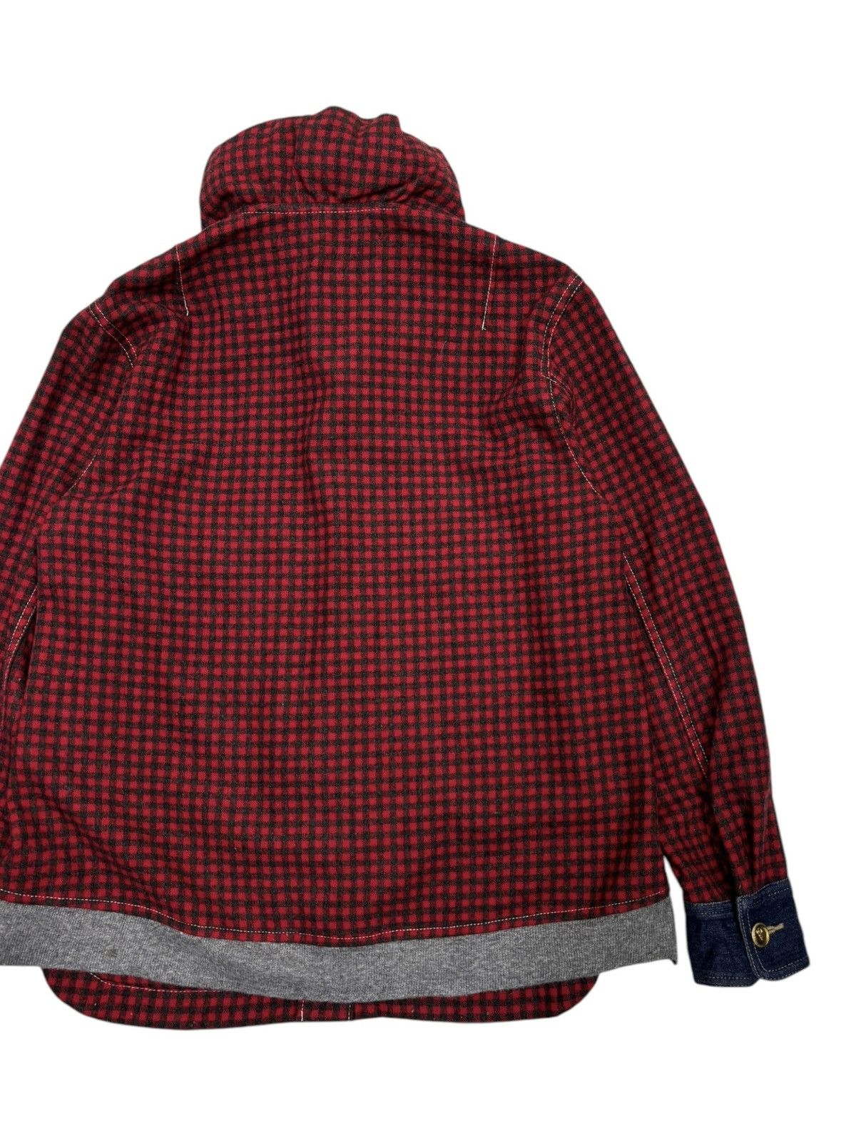 Issey Miyake × mercibeaucoup ISSEY MIYAKE CAULIFLOWER MERCIBEAUCOUP WOOL DENIM SHIRT Size US M / EU 48-50 / 2 - 8 Thumbnail