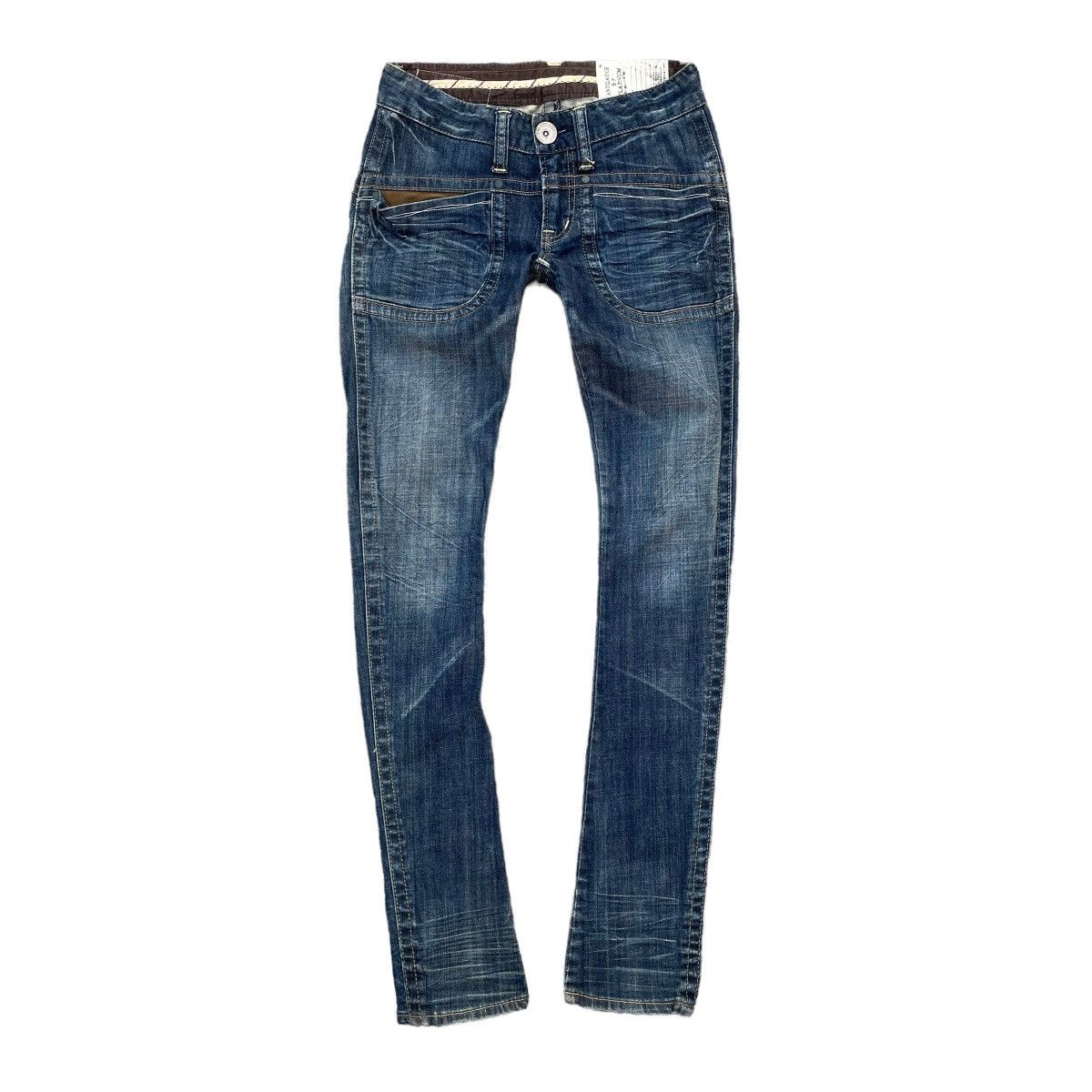 Beauty Beast × Hysteric Glamour × Japanese Brand 🇯🇵 ANTGAUGE SP PLATINUM SKINNY DENIM PANTS Size 28" / US 6 / IT 42 - 1 Thumbnail