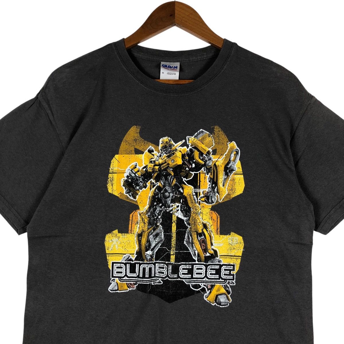 Gildan Bumble Bee Rare TRANSFORMERS Movie T-Shirt Size US M / EU 48-50 / 2 - 2 Thumbnail