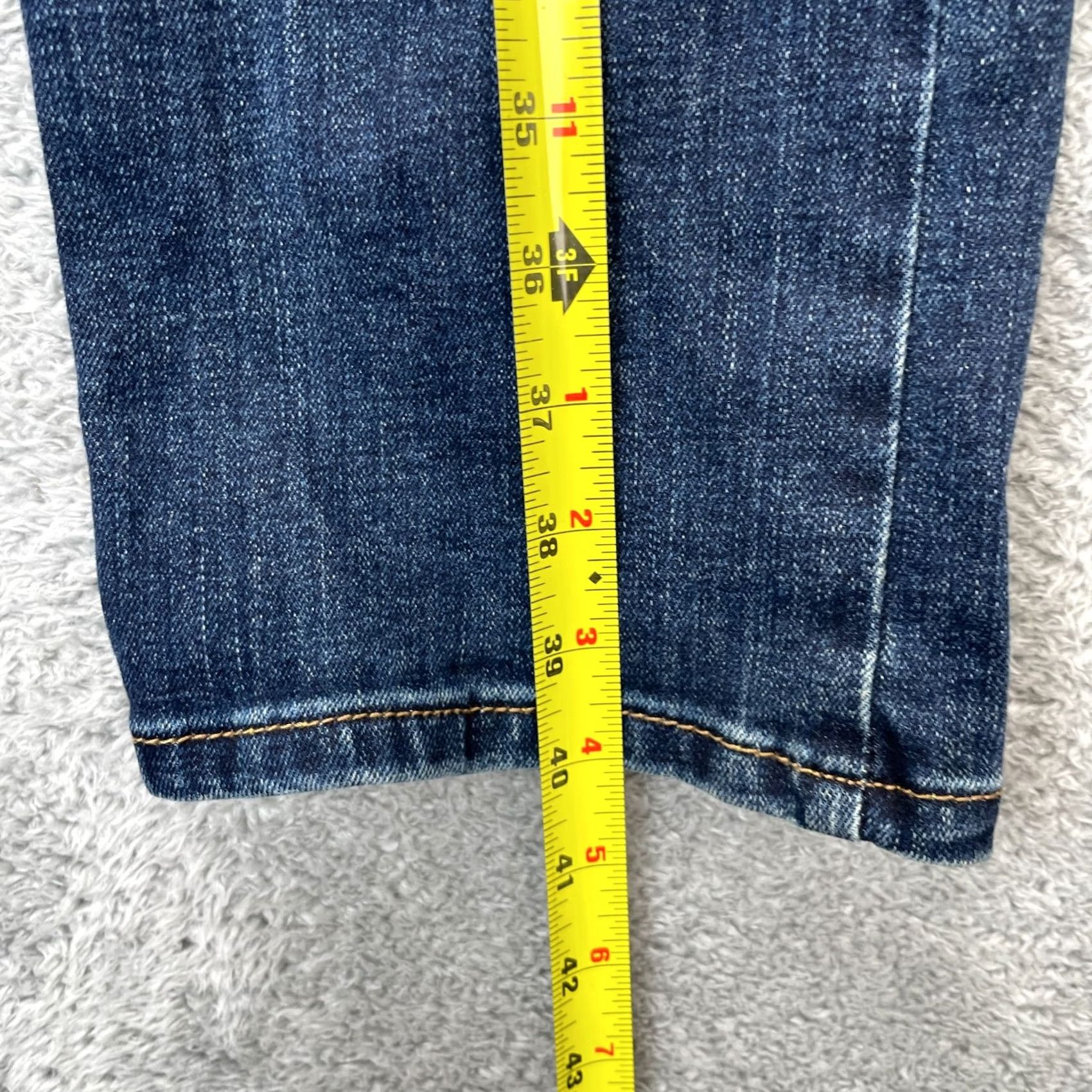 Wrangler VINTAGE Wrangler Jeans Womens 28x30 Blue Slim Straight Leg Denim Cotton Logo Dark Wash Size 28" / US 6 / IT 42 - 7 Thumbnail
