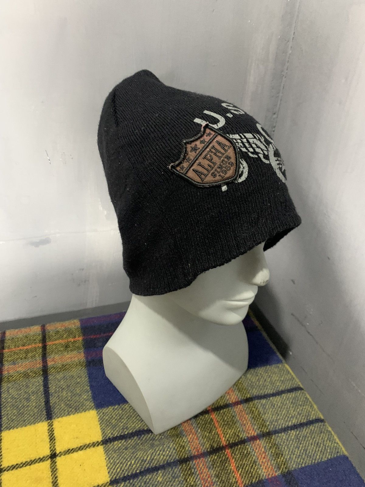 Japanese Brand U.s.a.f alpha industries beanie hats rare Size ONE SIZE - 3 Thumbnail