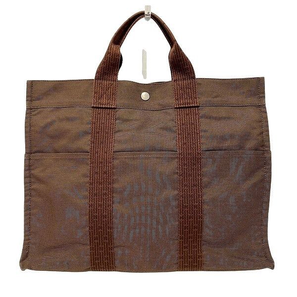 Hermes Hermes Herline Canvas Tote Bag Canvas Tote Bag in Brown, Men's