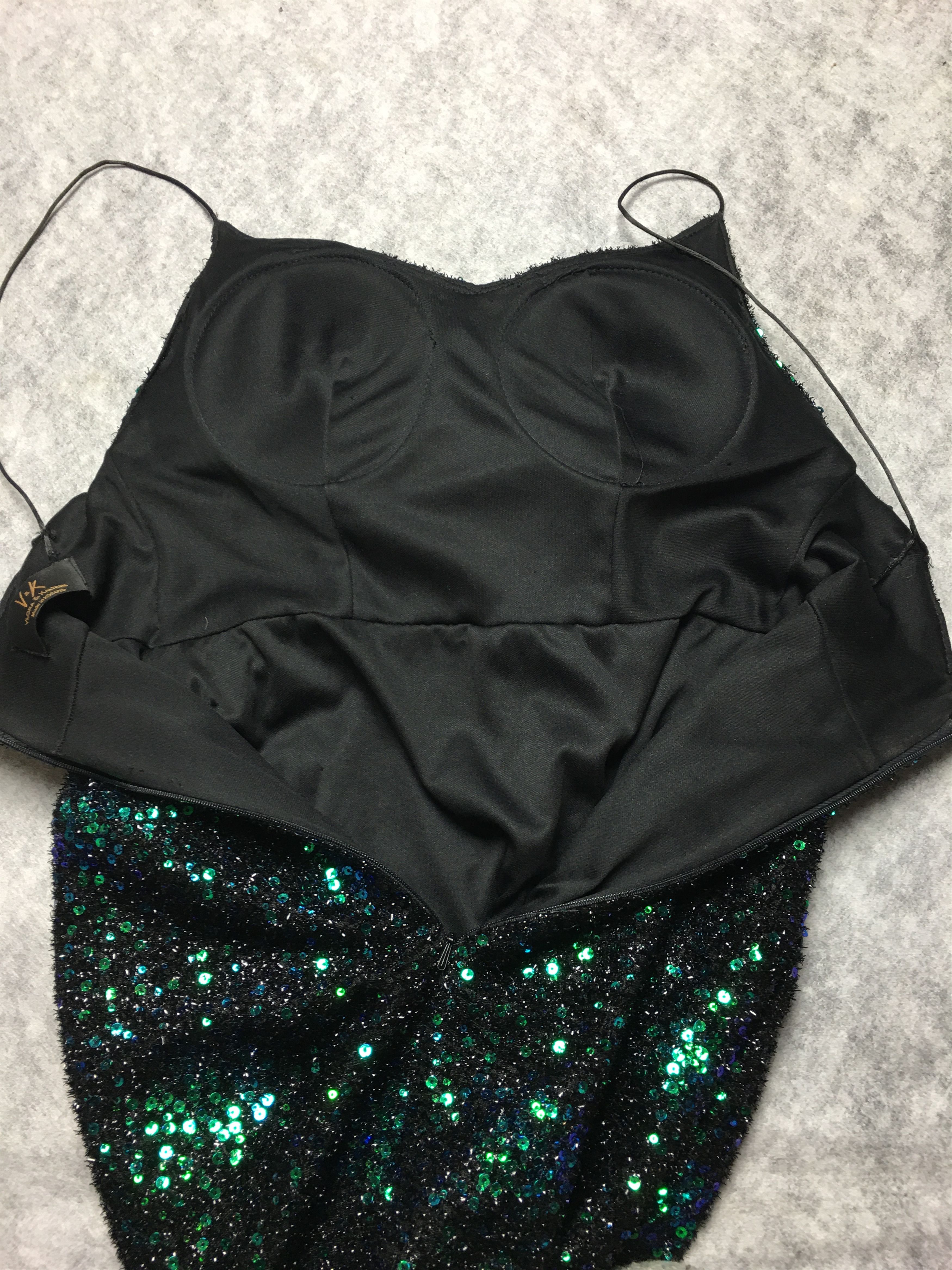 Other Vlora & Kaltrina Evening Gown Green Sparkle Dress Size S / US 4 / IT 40 - 8 Thumbnail