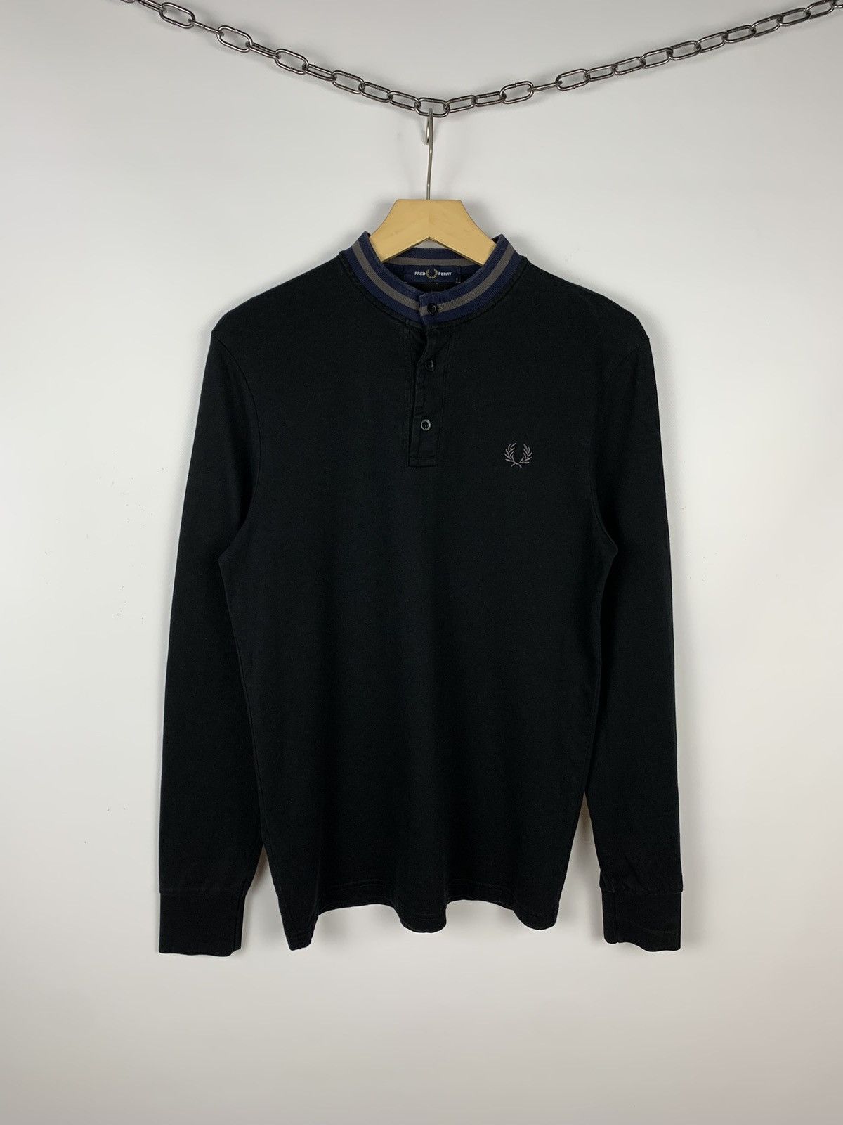 Fred Perry Fred Perry Henley Long Sleeve T-Shirt Buttons Men’s Size S Size US S / EU 44-46 / 1 - 1 Thumbnail