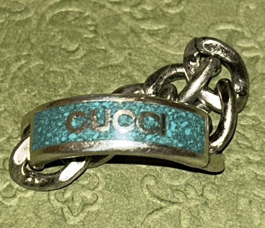 Gucci Gucci Tag Chain Enamel Arg 925 Ring Size ONE SIZE - 2 Thumbnail