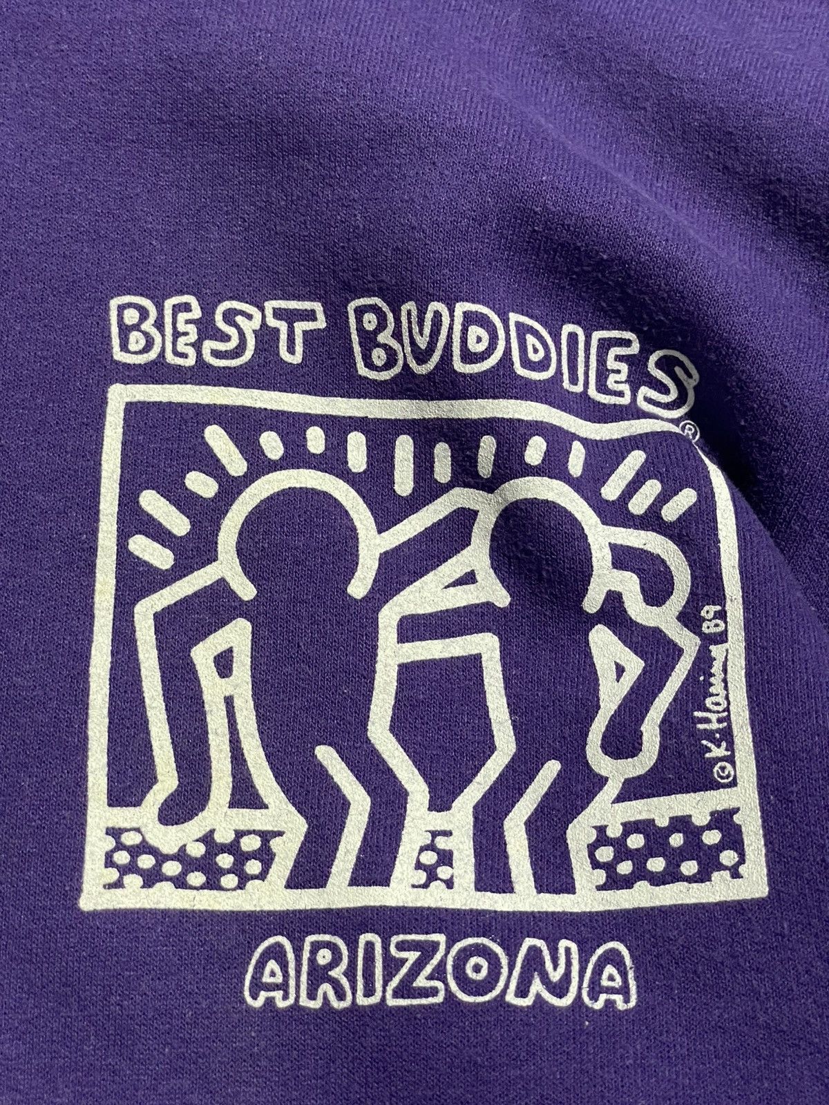 Keith Haring Vintage K.Haring Hoodie Size US XL / EU 56 / 4 - 3 Thumbnail
