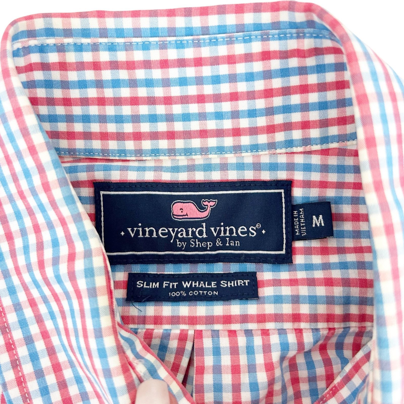 Vineyard Vines Vineyard Vines Red White Blue Plaid Slim Fit Whale Shirt M Size US M / EU 48-50 / 2 - 2 Thumbnail