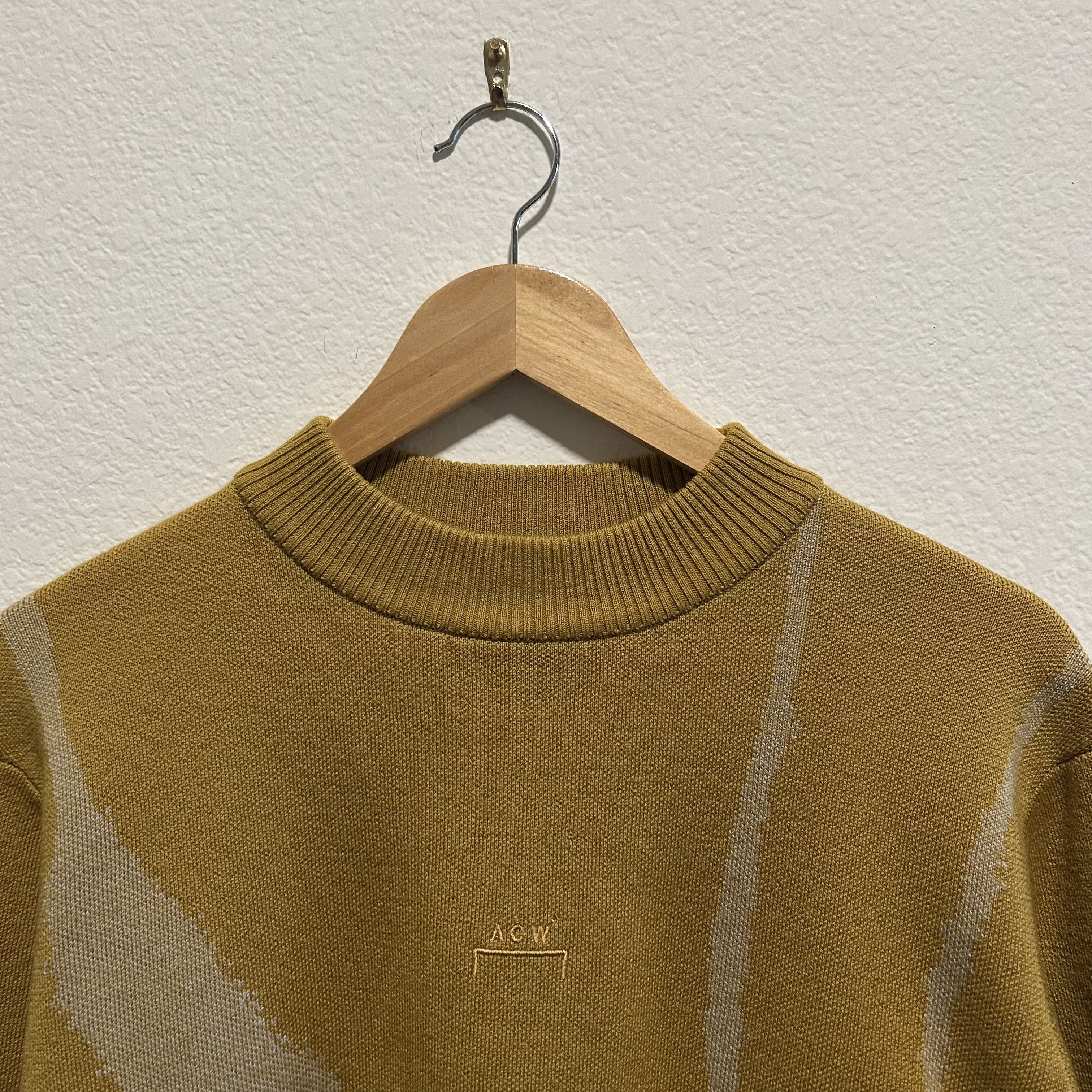 A-COLD-WALL* Worn Once - ACW Yellow knit ribbed collar sweater Size US XL / EU 56 / 4 - 2 Thumbnail