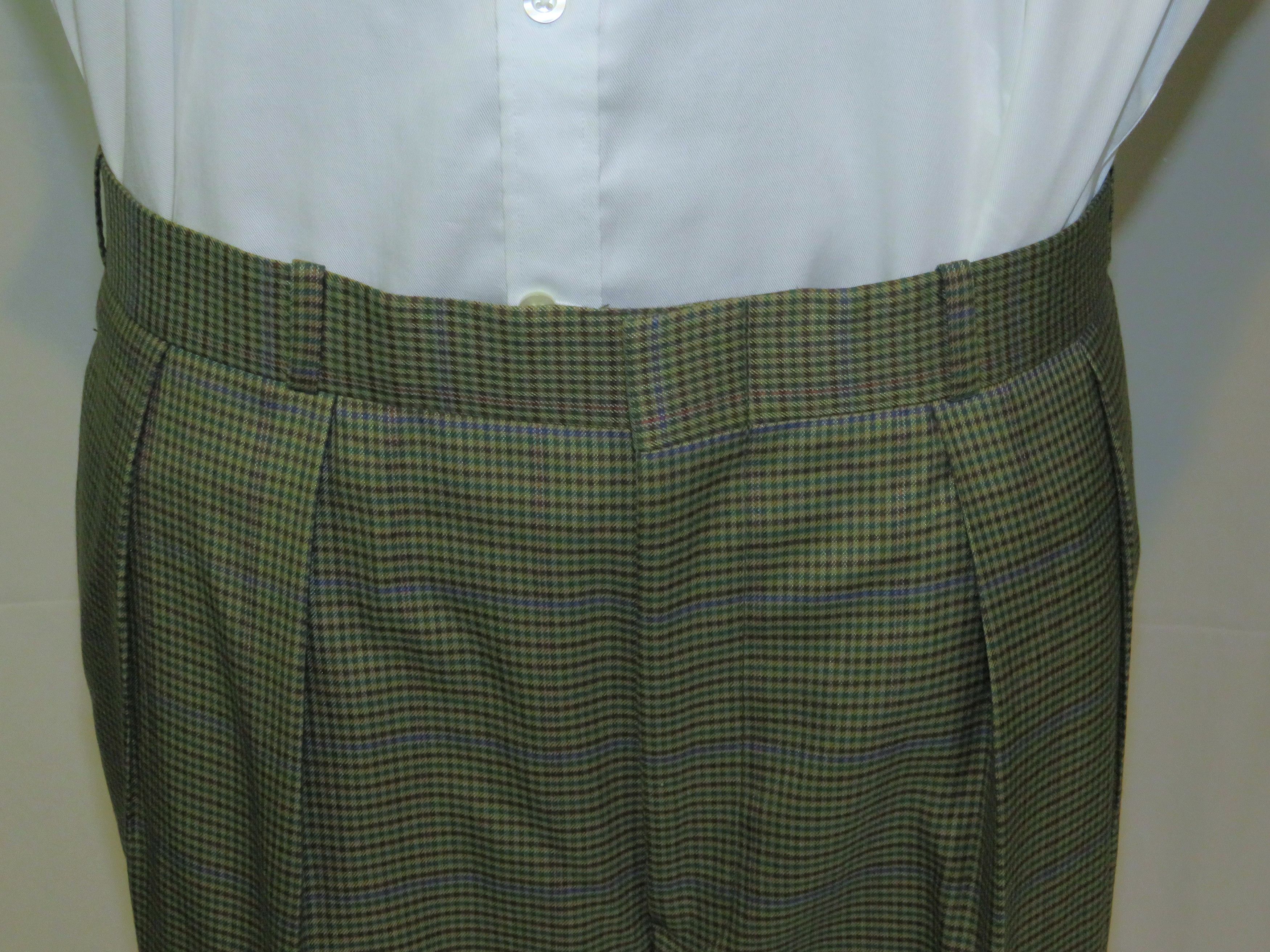 Bergdorf Goodman × Domenico Spano Bespoke Belted Guncheck Three Roll Two Hunting Suit 42R Size 42R - 13 Thumbnail