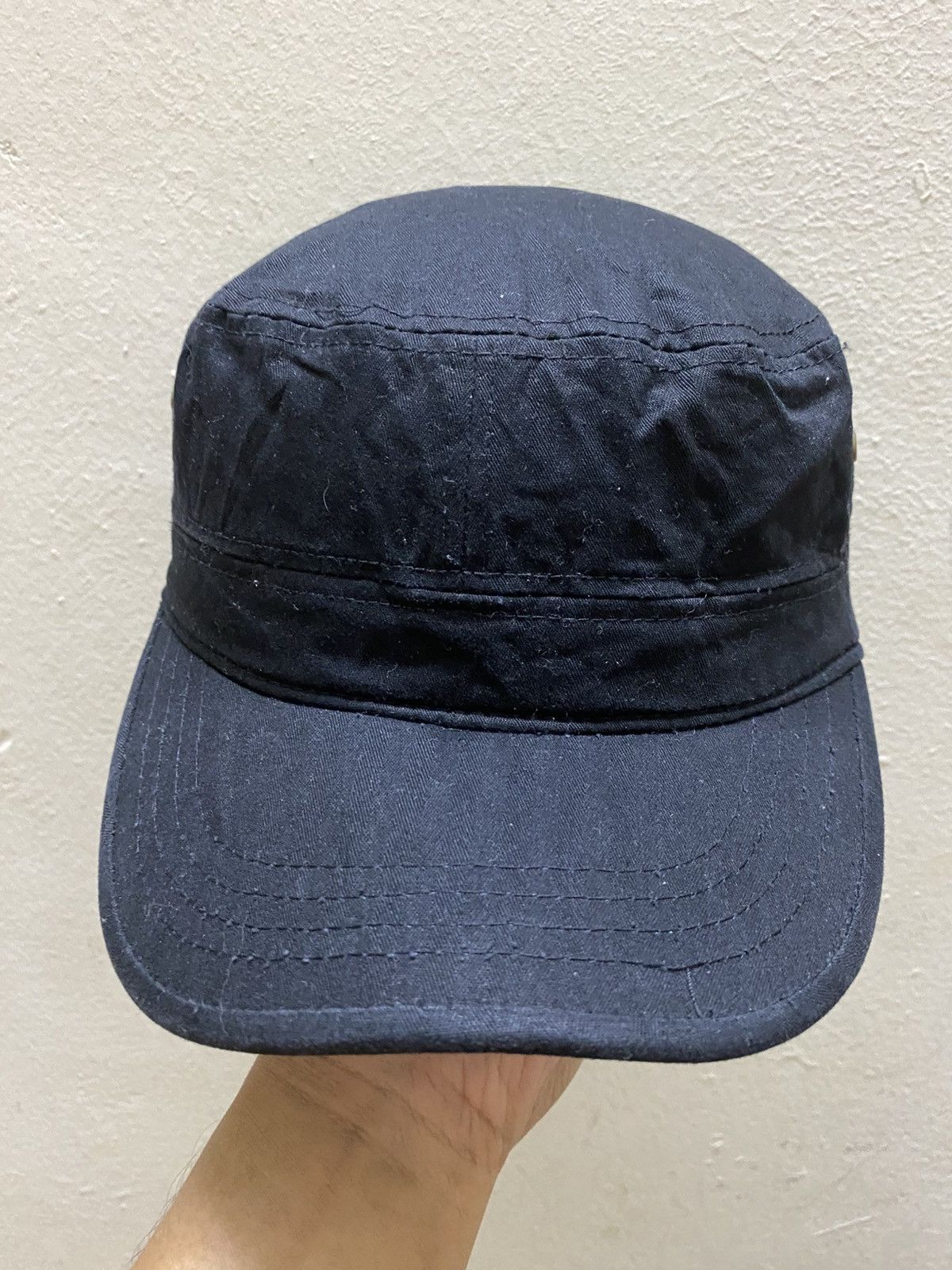 If Six Was Nine × Japanese Brand × Le Grande Bleu (L.G.B.) 2000s Japanese Brand Cadet Hat Distressed Size ONE SIZE - 1 Thumbnail