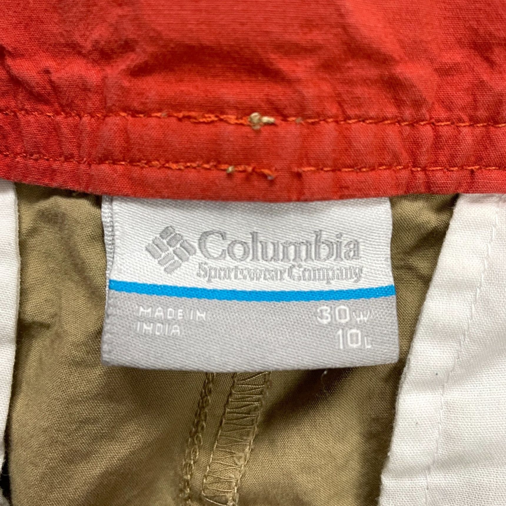 Vintage Columbia Chino Shorts Men's 32 Brown Cotton Flat Front Slash Pocket Summer Outdoor Size US 32 / EU 48 - 6 Thumbnail