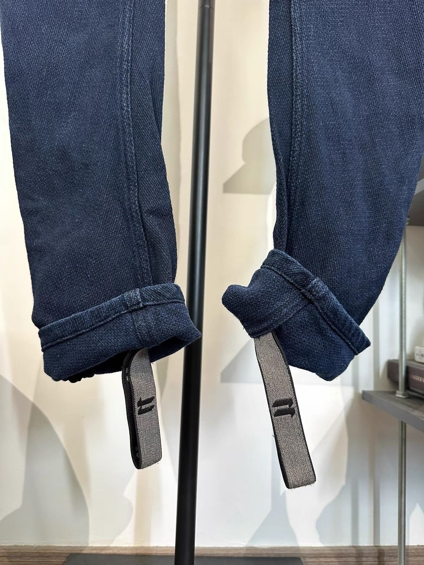 11 By Boris Bidjan Saberi BBS P1 Linen Denim Curved Trousers K35 Size US 37 - 6 Thumbnail