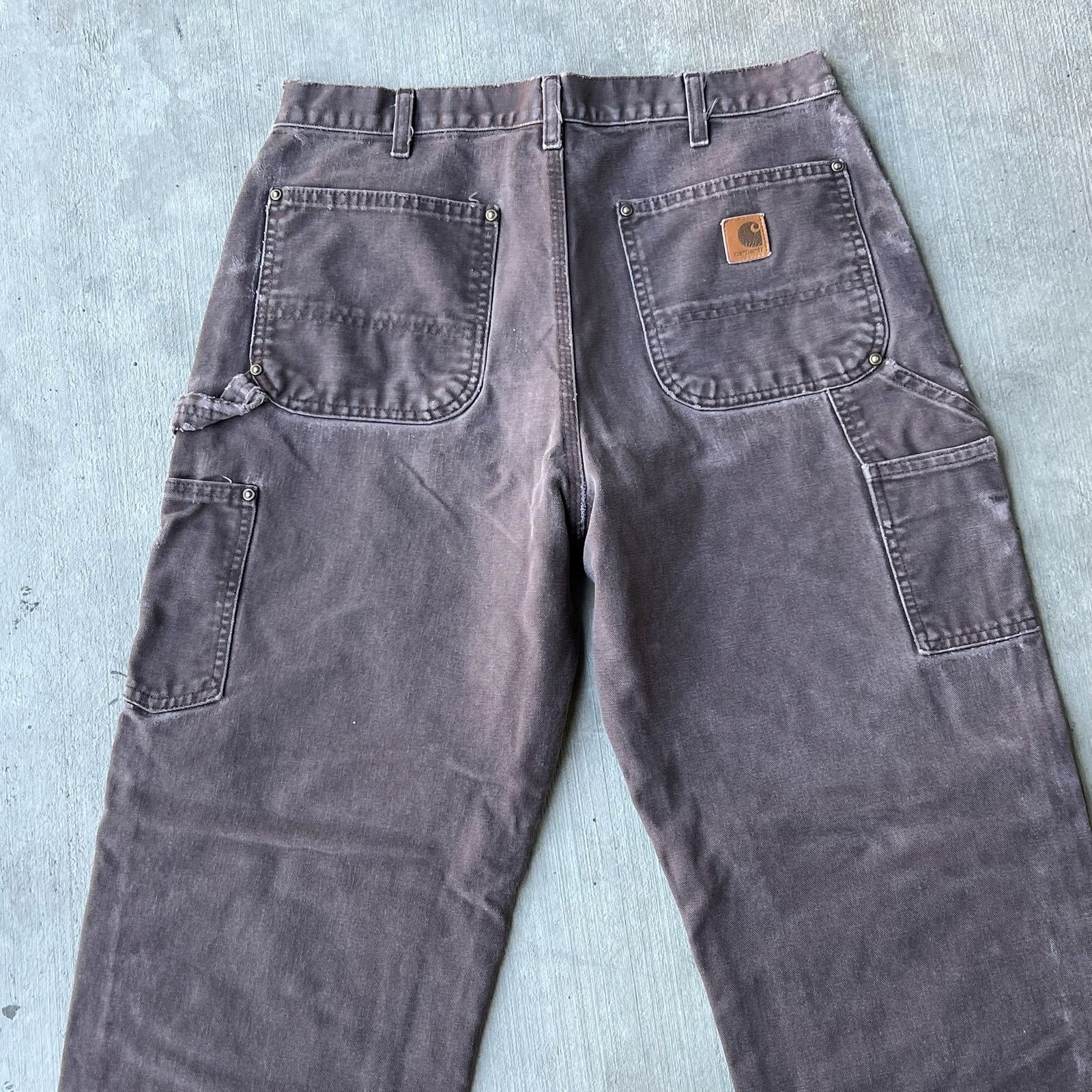 Carhartt × Vintage Carhartt brown double knee work wear carpenter pants Size US 32 / EU 48 - 6 Thumbnail