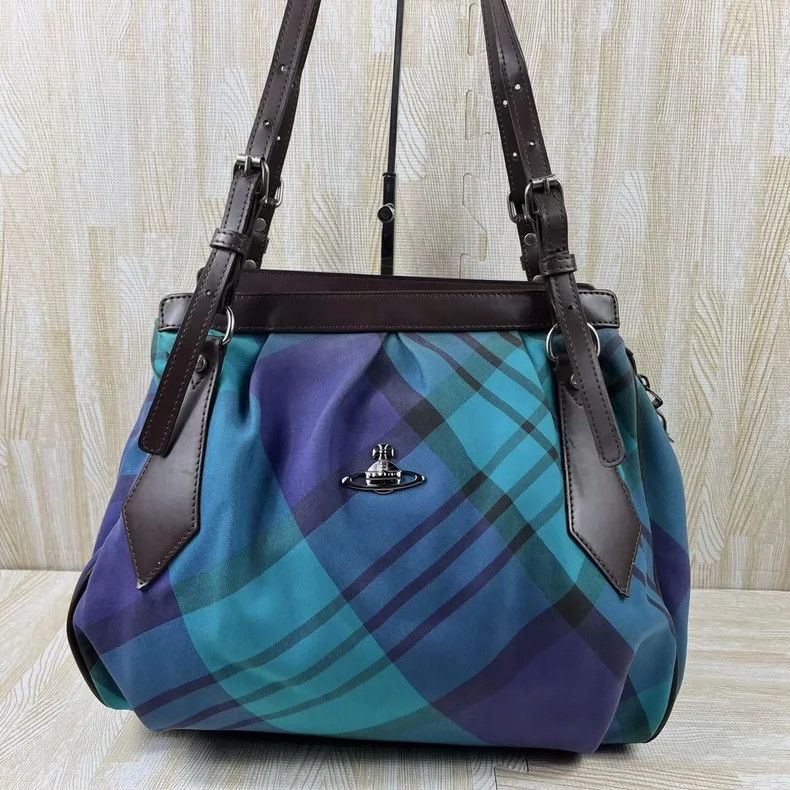 Vivienne Westwood Vivienne Westwood size os Blue checkered hand-held bowling Size ONE SIZE - 1 Thumbnail