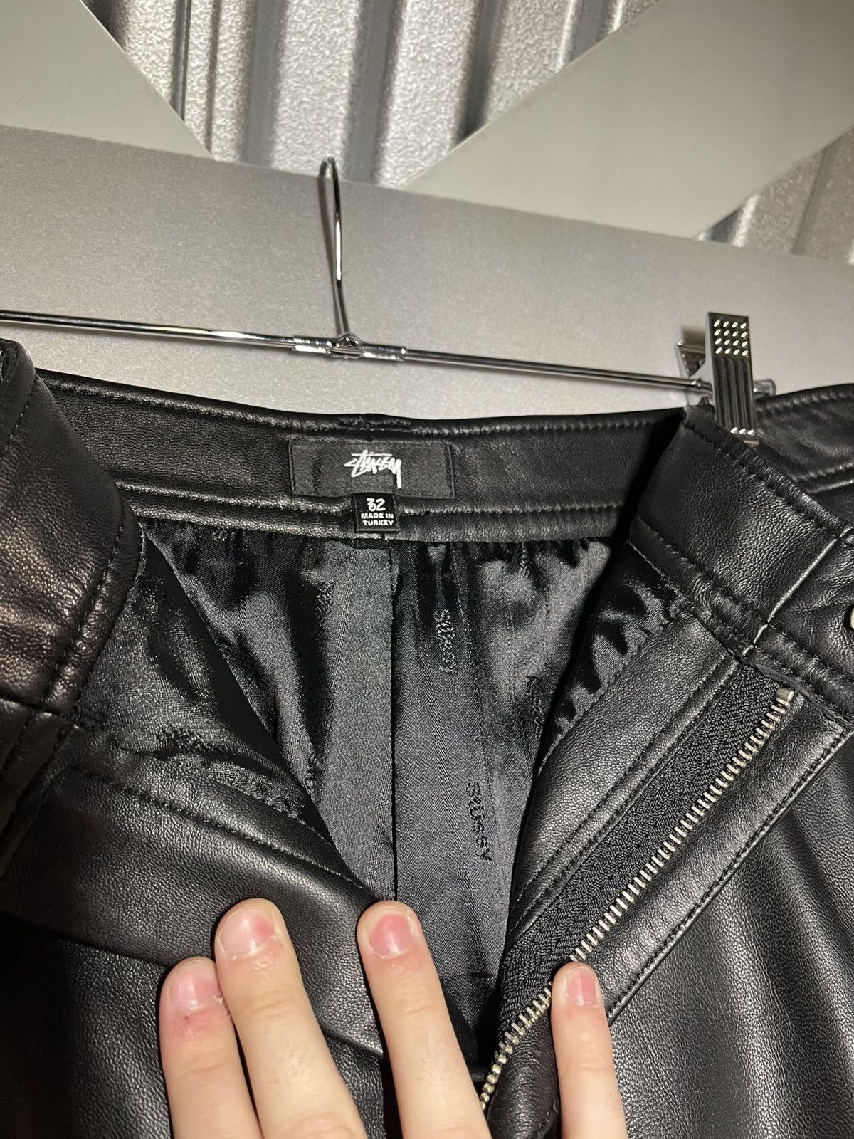Stussy Stussy lambskin leather transit pants Size US 32 / EU 48 - 3 Thumbnail