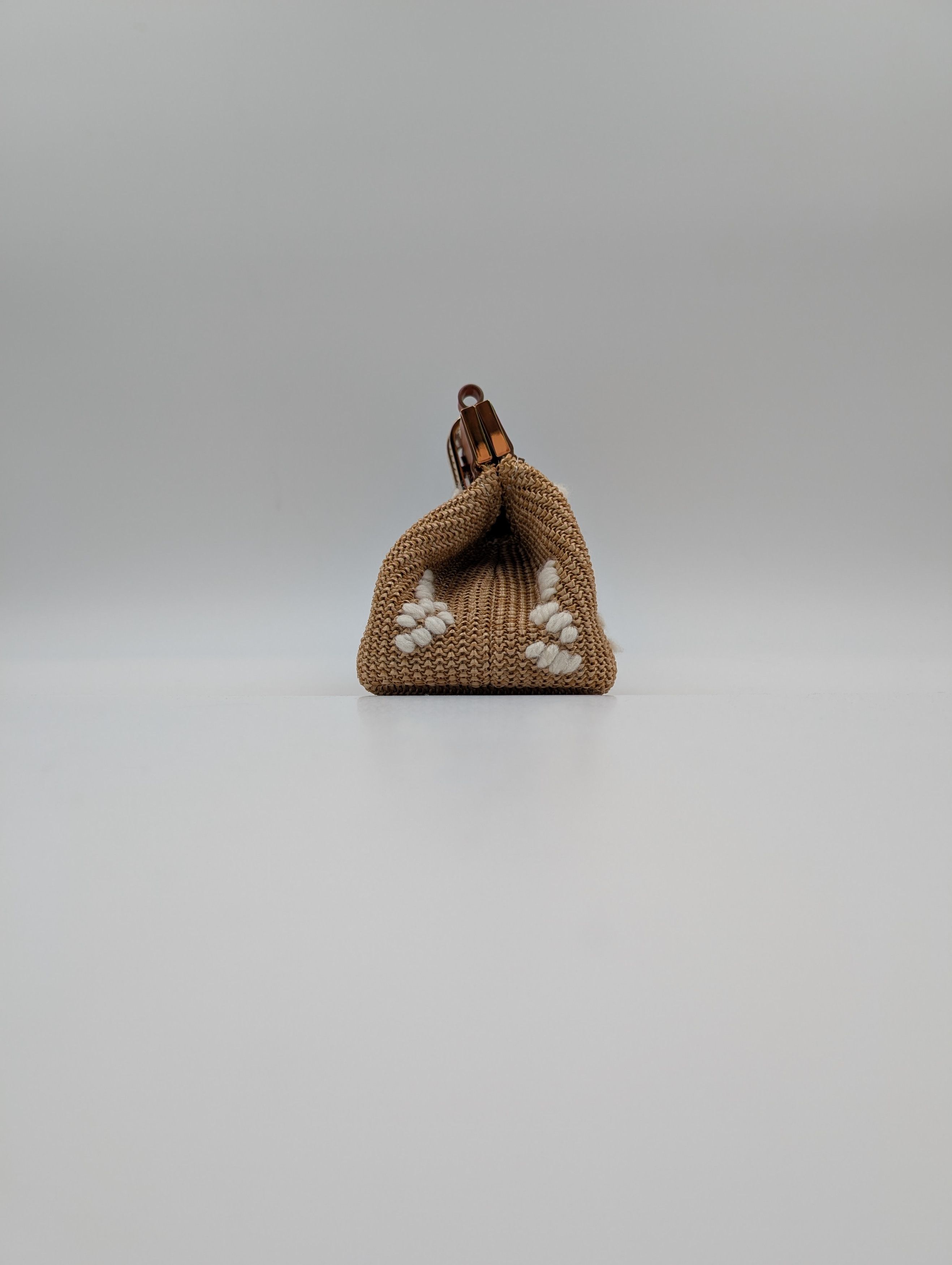 Ermanno Scervino Ermanno Scervino Light Brown Leather And Rattan Handbag Size ONE SIZE - 7 Thumbnail