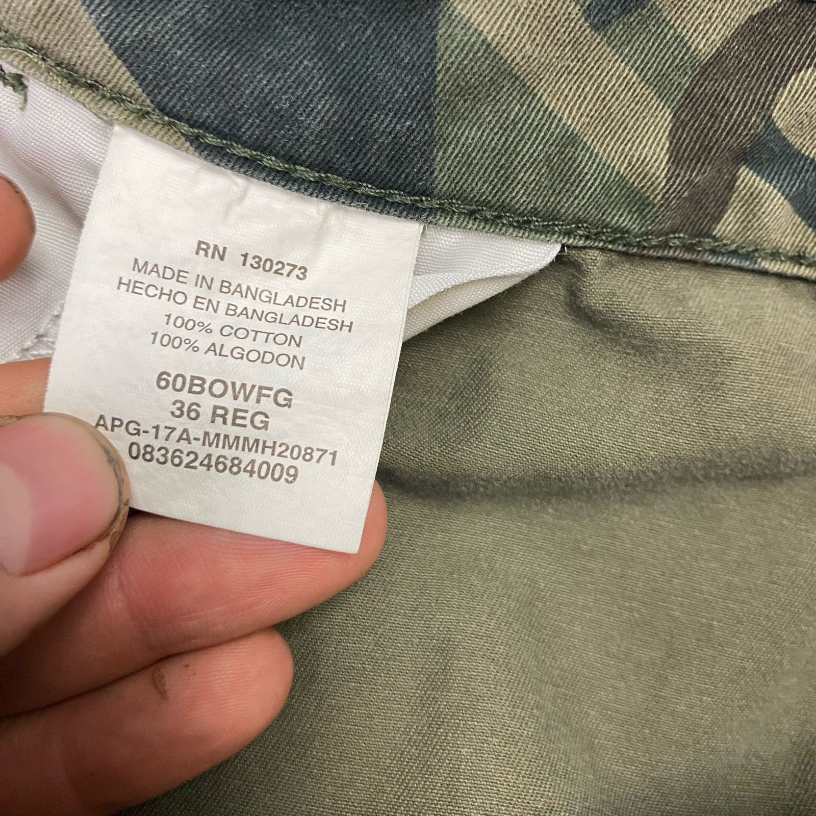 Wrangler Wrangler men’s shorts cargo camo 36 big pocket utility Size US 36 / EU 52 - 3 Thumbnail