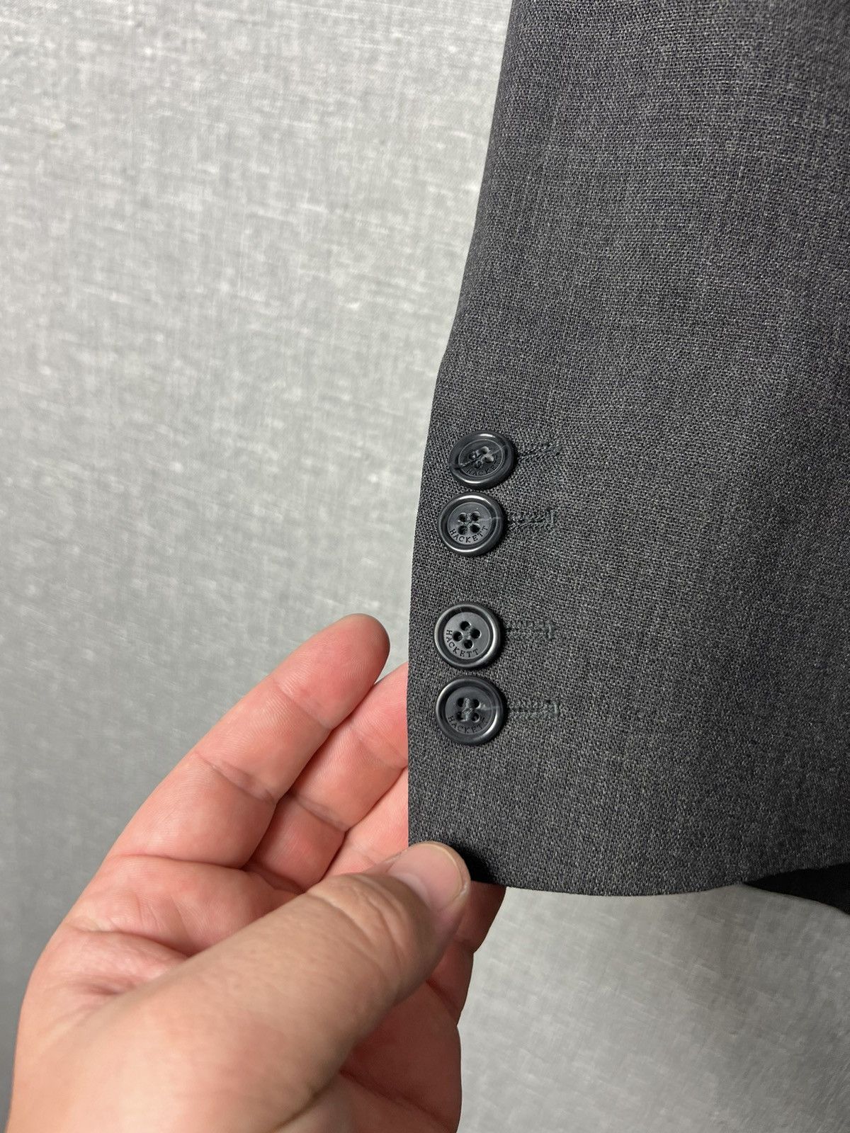 Hackett × Loro Piana Hackett London Travel Suit Ing Loro Piana Wool Blazer Jacket Size 40R - 6 Thumbnail