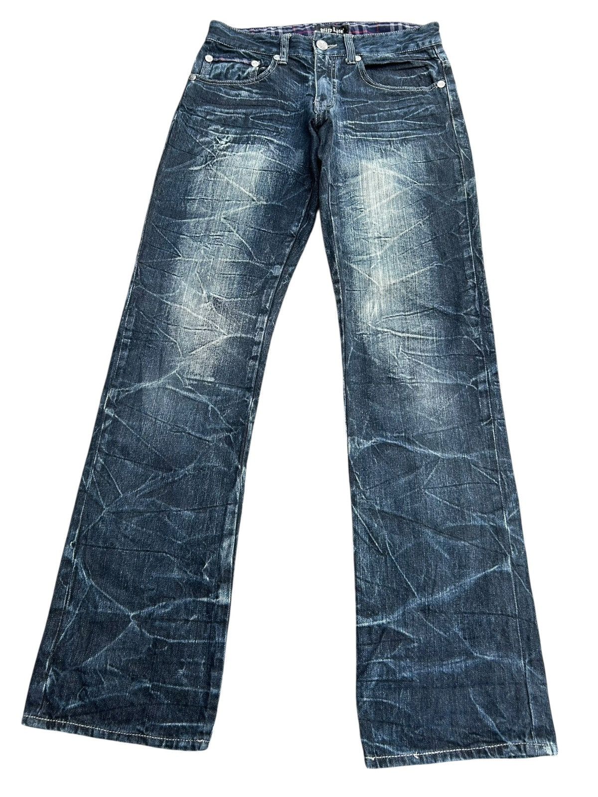 If Six Was Nine SKULL BONES WILD LIFE JAPANESE PUNK BONDAGE DENIM JEANS ☠️ Size US 31 - 4 Thumbnail