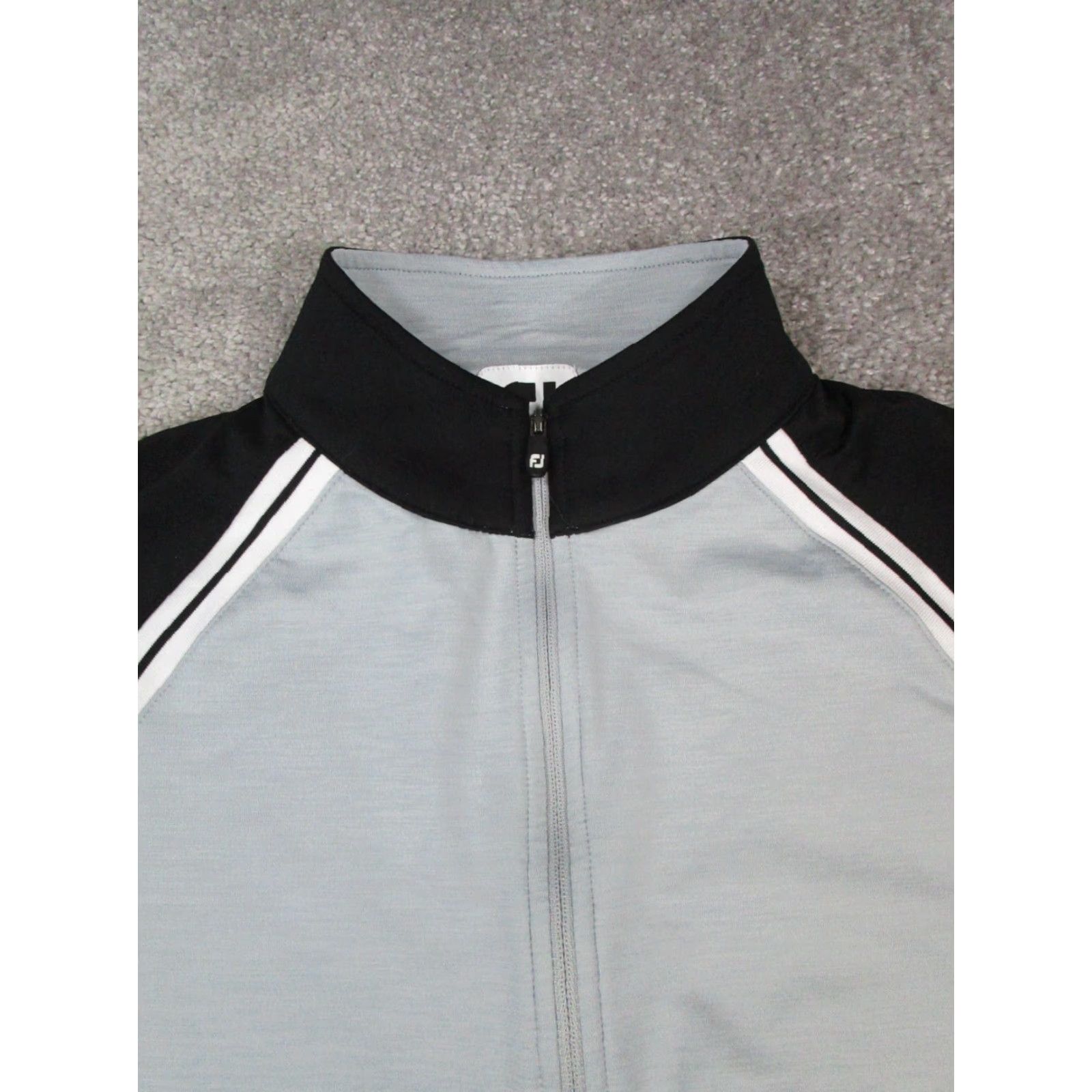 Footjoy FootJoy Sweater Mens Small Gray Black Golf Pullover Mock Neck Logo Short Description? Size US S / EU 44-46 / 1 - 2 Thumbnail