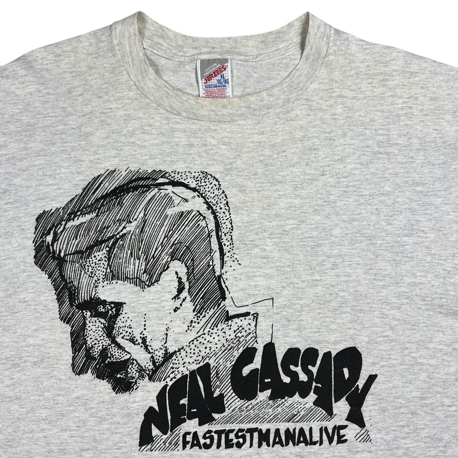 Band Tees × Grateful Dead × Jerzees 1990s Neal Cassady Fastest Man Alive Merry Pranksters tee Size US XL / EU 56 / 4 - 2 Thumbnail