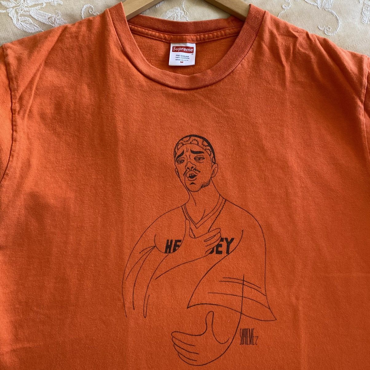 Rap Tees Supreme Prodigy T-Shirt Orange 2018 Size US M / EU 48-50 / 2 - 5 Thumbnail