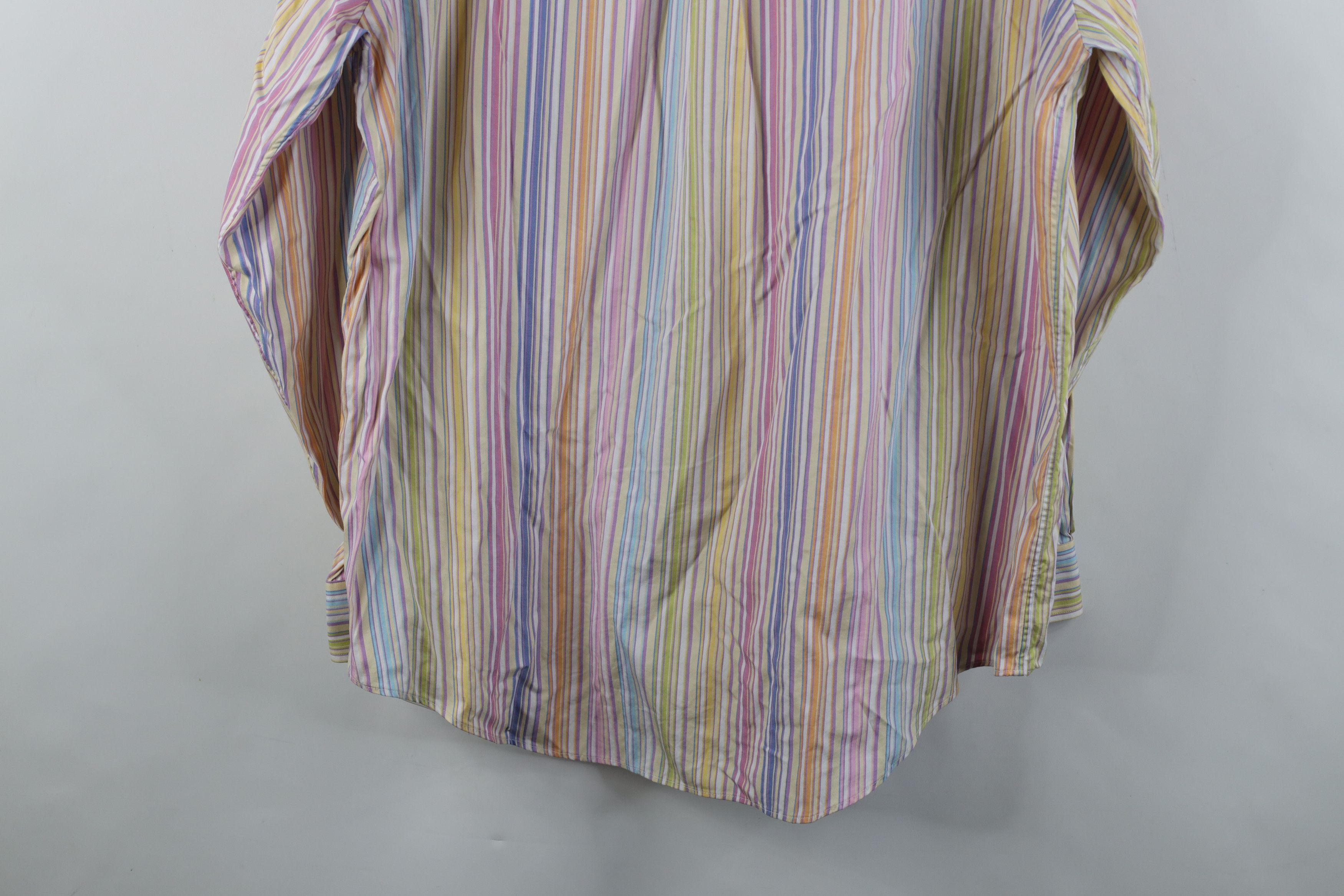 Lands' End Vintage Lands End Striped Pinpoint Oxford Button Down Shirt Size US L / EU 52-54 / 3 - 12 Thumbnail