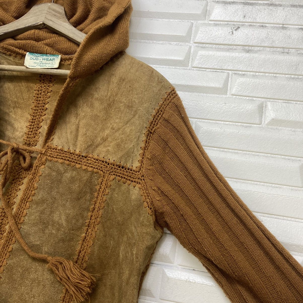 Vintage Vintage 70s Duo-Wear by Hollywood Flaire Leather Jacket Coat Size US XS / EU 42 / 0 - 9 Thumbnail