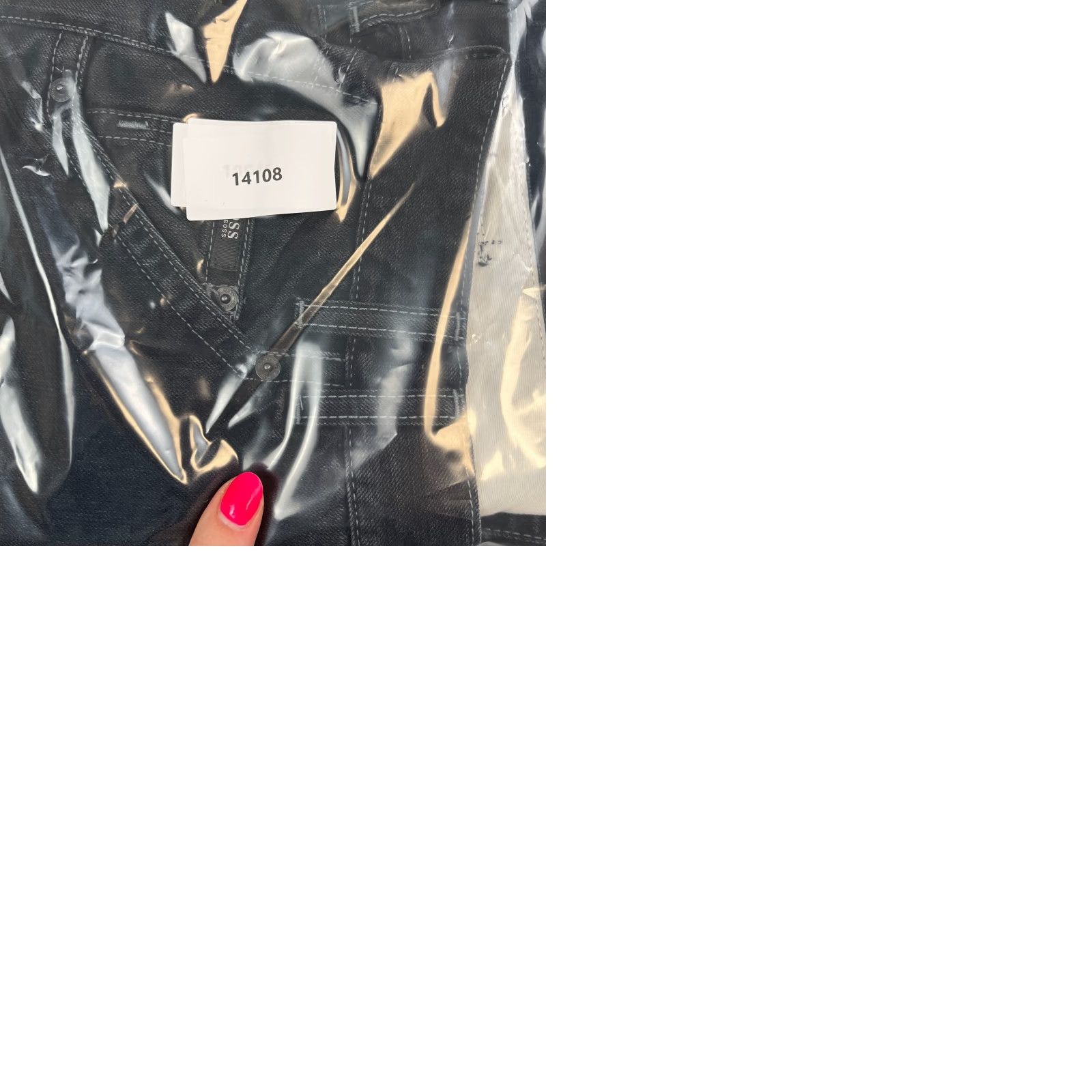 Hugo Boss HUGO BOSS Jeans Regular Straight 30 30 Denim Black Vintage Mens | 5-Pocket, Button, Logo, Dark Wash, Zip Closure, Cotton Size US 30 / EU 46 - 9 Thumbnail