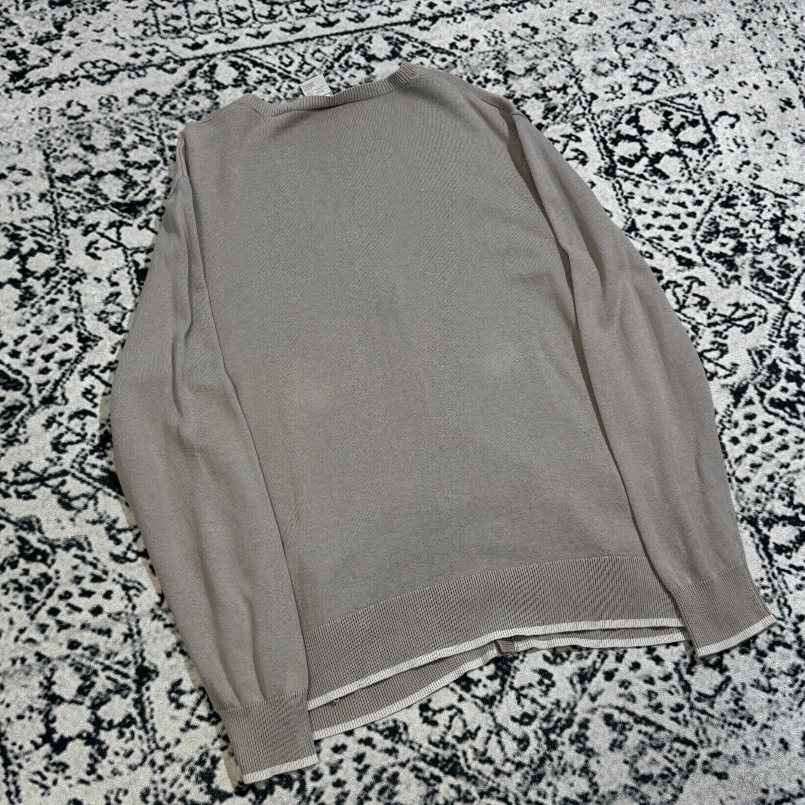 Nike × Vintage Vintage Nike Unisex Gray Cotton Sweater Cardigan Size L Size US L / EU 52-54 / 3 - 14 Thumbnail