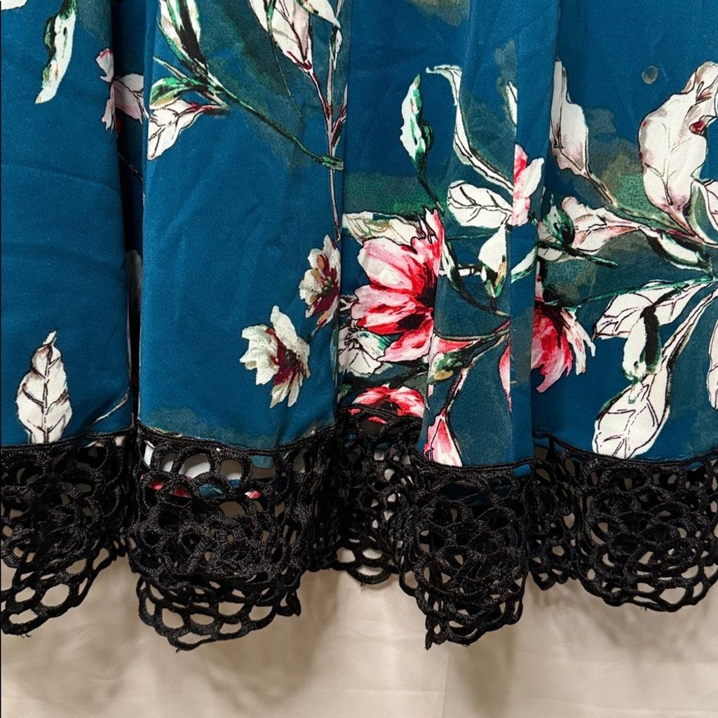 The Unbranded Brand Donna Ricco scuba floral cap sleeve A-line hem dress sz 2 Size XS / US 0-2 / IT 36-38 - 4 Thumbnail
