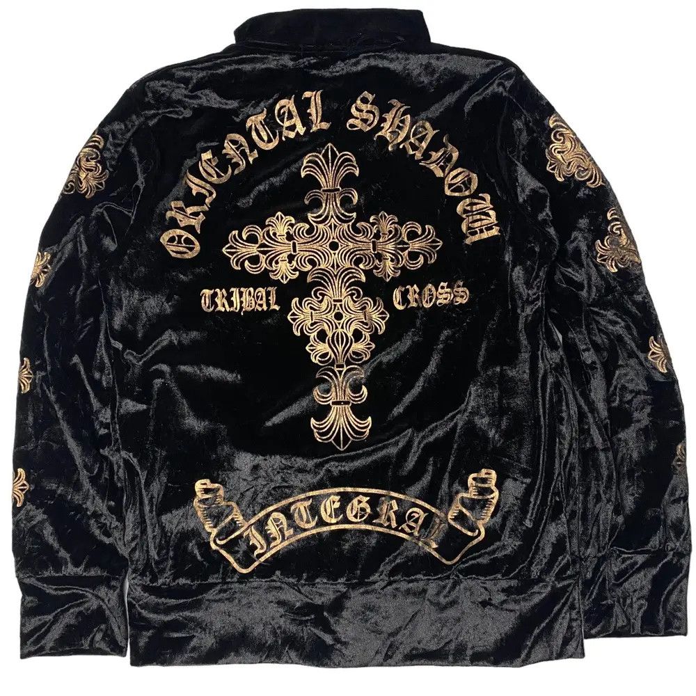If Six Was Nine 2000's Macalester Tribal Cross Velvet Jacket Size US M / EU 48-50 / 2 - 6 Thumbnail
