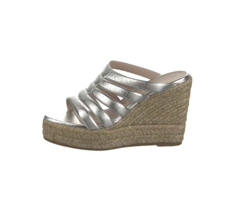 Stuart Weitzman Stuart Weitzman leather wedge sandal Size US 8 / IT 38 - 1 Thumbnail