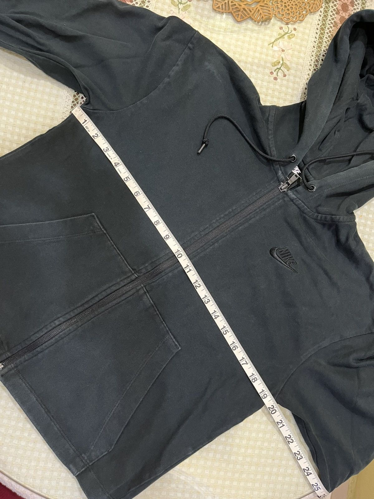 Nike vintage Nike ACG Therma-Fit fleece zip-up hoodie in black Size M / US 6-8 / IT 42-44 - 8 Thumbnail