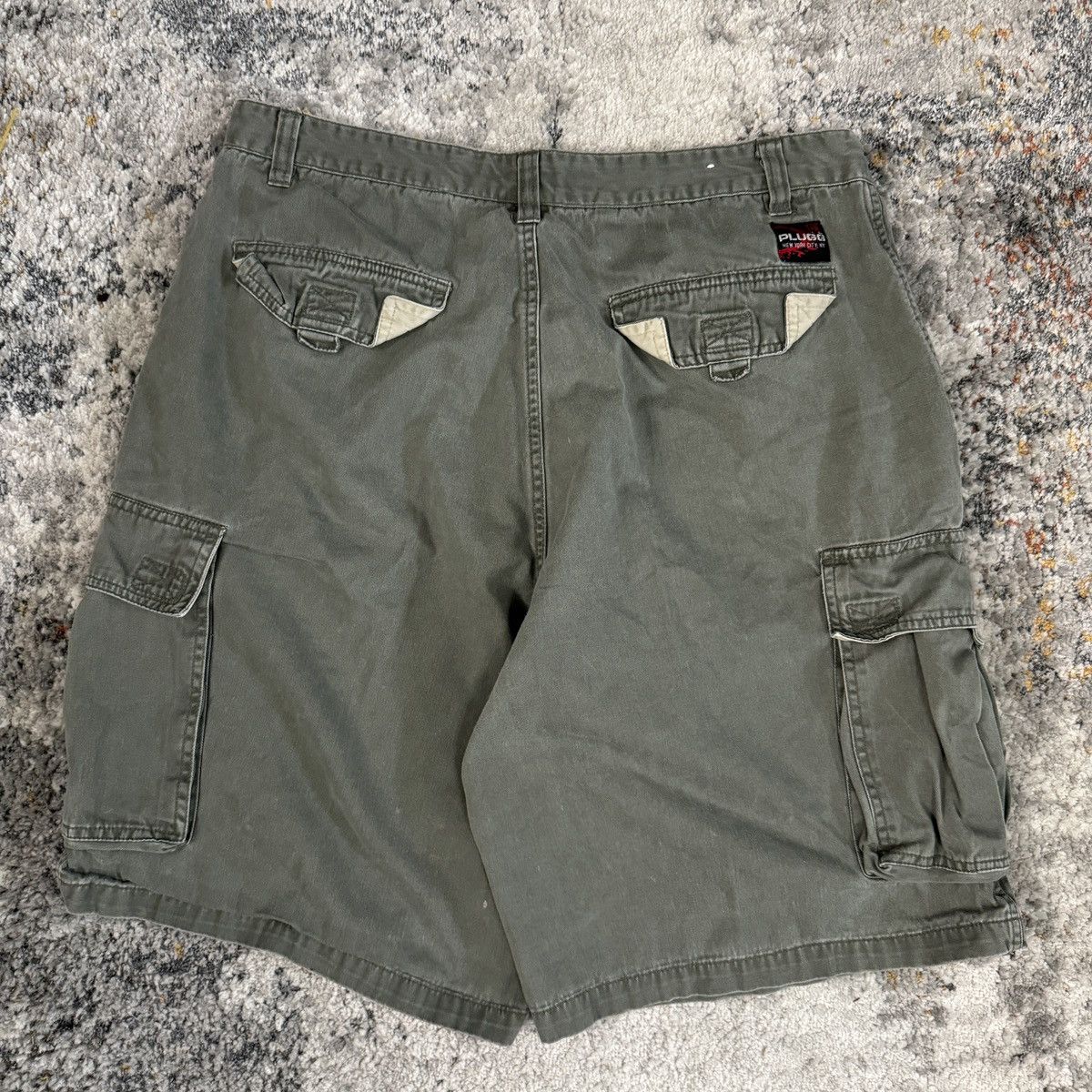 JNCO × Vintage Crazy Vintage y2k plug baggy wide leg cargo olive green Size US 36 / EU 52 - 2 Thumbnail