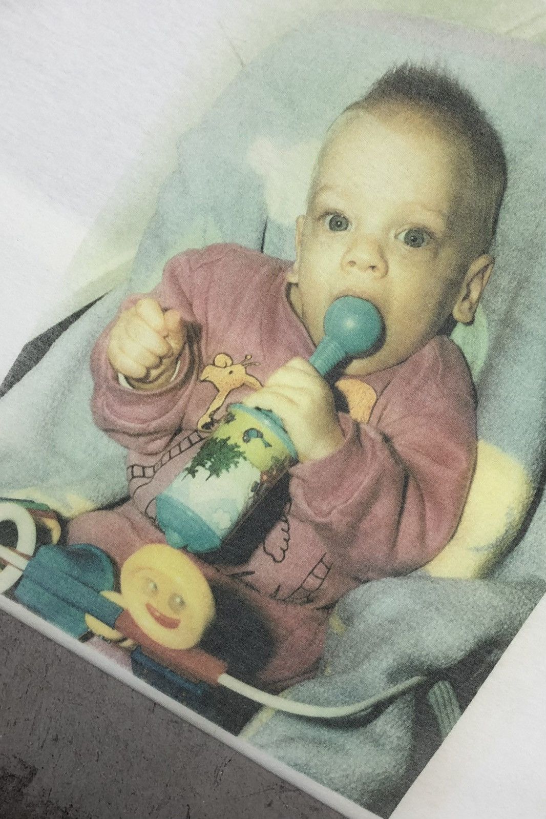 Vintage 90s Baby Creepy Bizarre Infant Graphic Tee Size US M / EU 48-50 / 2 - 8 Thumbnail