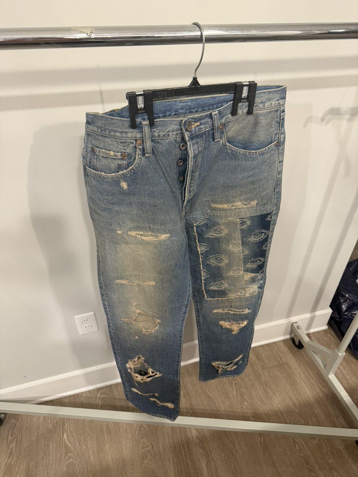 Kapital Kapital Speakeasy slim-fit distressed denim Size US 36 / EU 52 - 1 Thumbnail